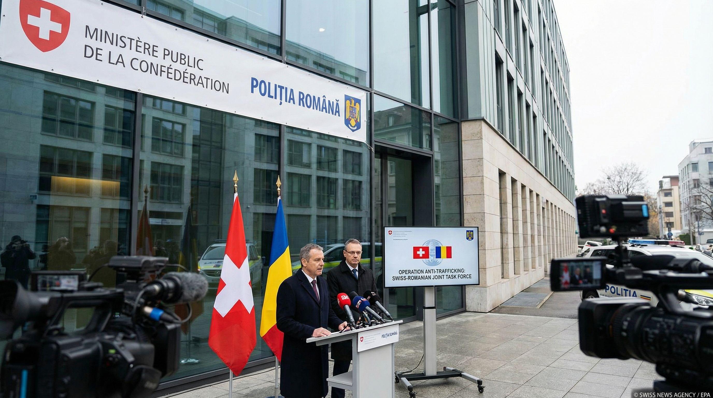 Major Human Trafficking Ring Busted in Swiss-Romanian Operation