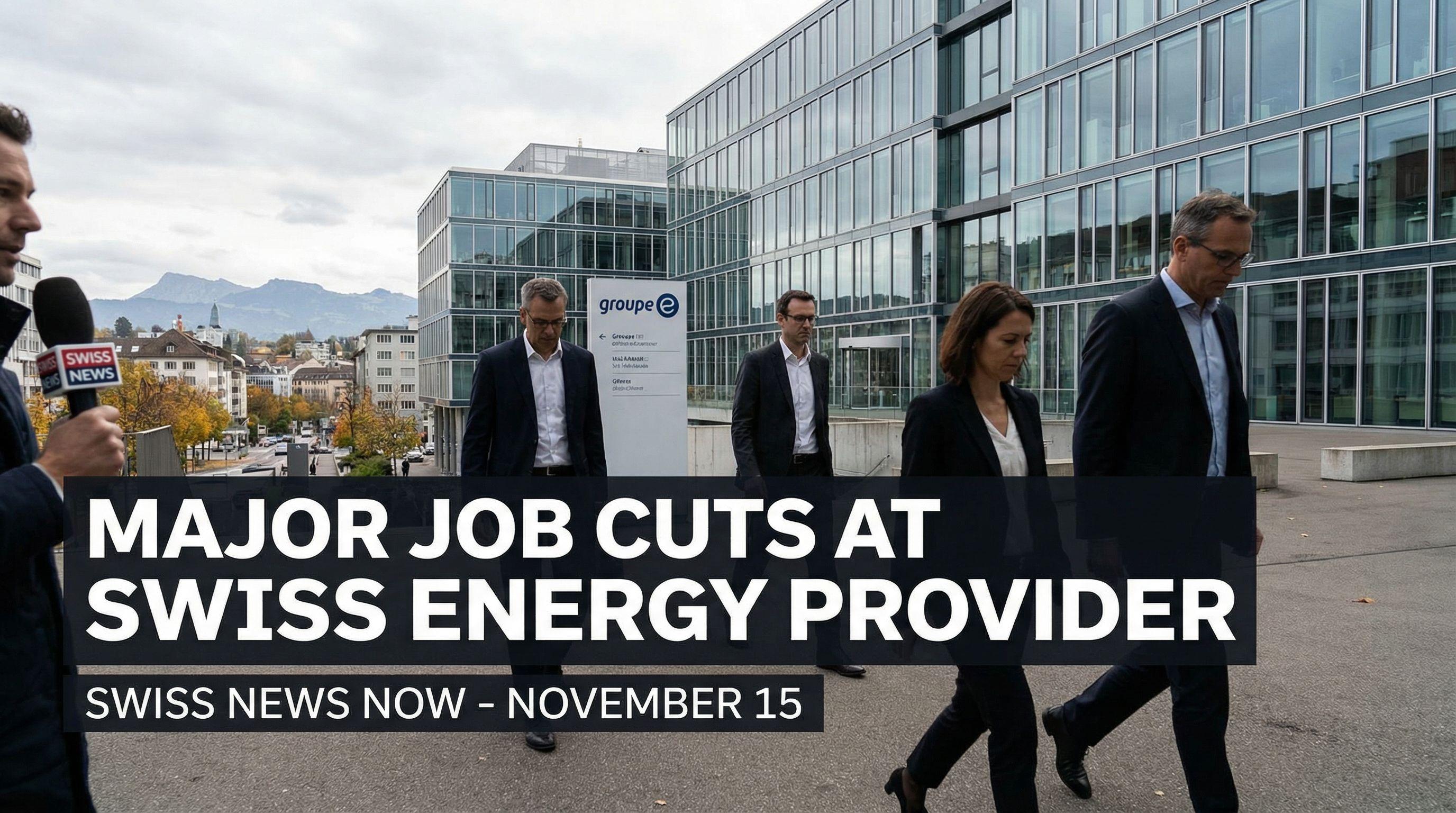 Major Job Cuts at Swiss Energy Provider