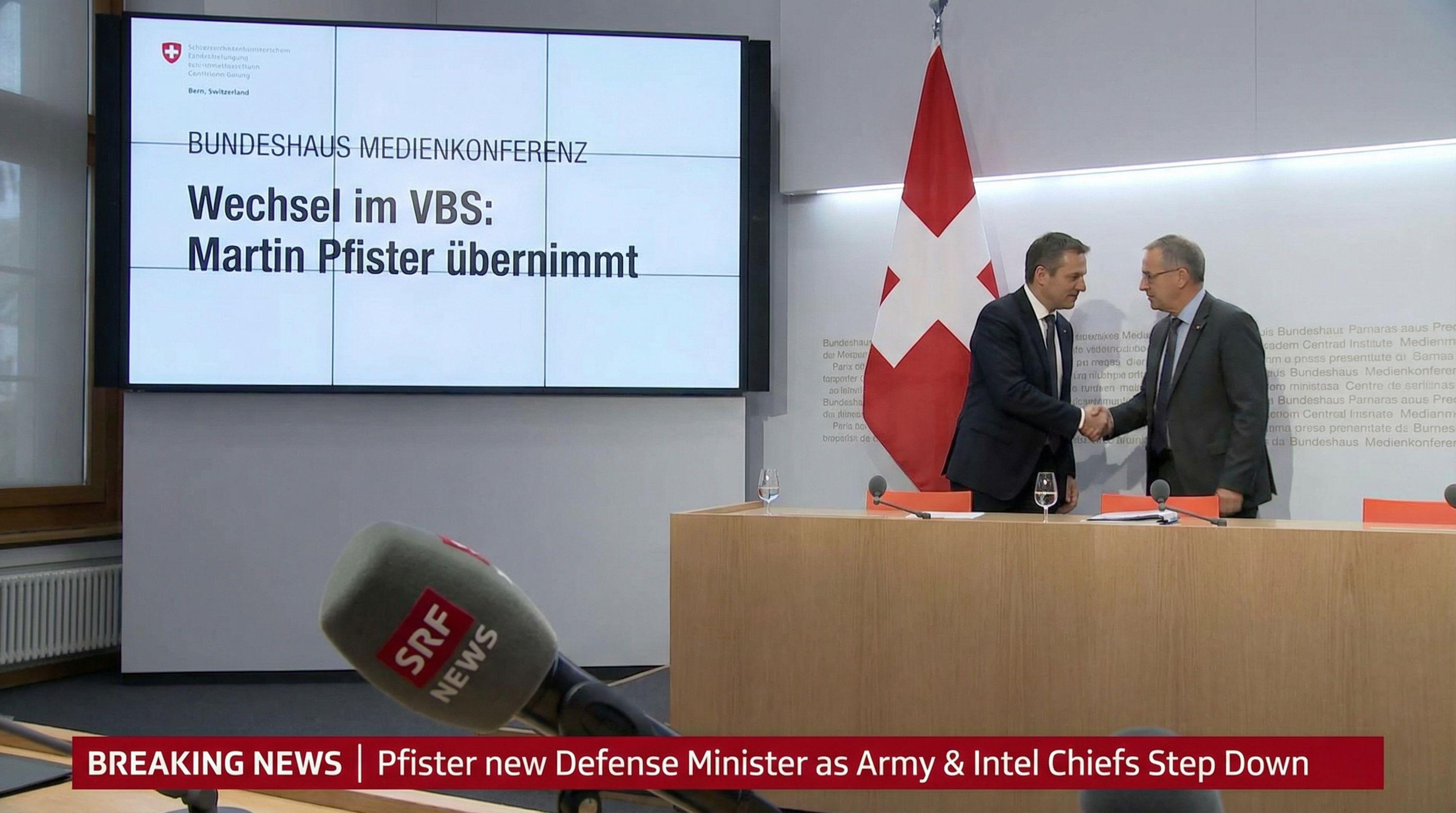 Martin Pfister Takes Defense Portfolio Amid Leadership Exodus