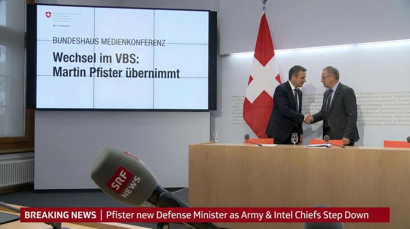 Martin Pfister Takes Defense Portfolio Amid Leadership Exodus