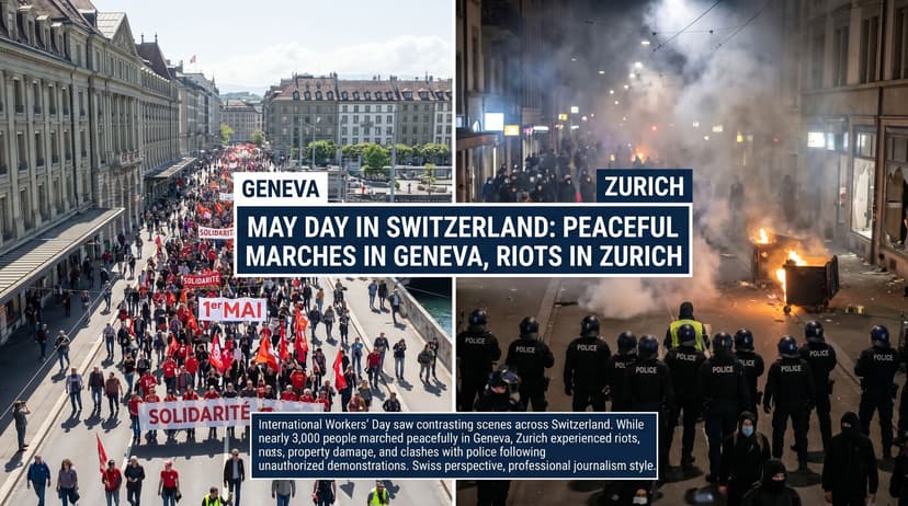 May Day in Switzerland: Peaceful Marches in Geneva, Riots in Zurich