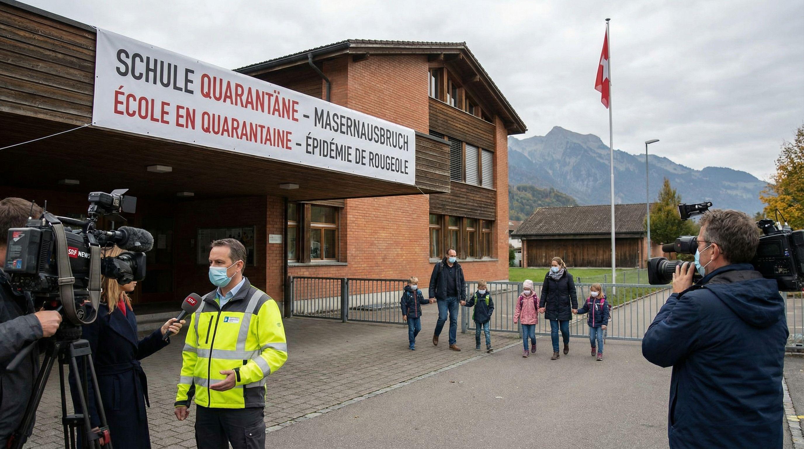 Measles Outbreak Triggers School Quarantines in Central Switzerland