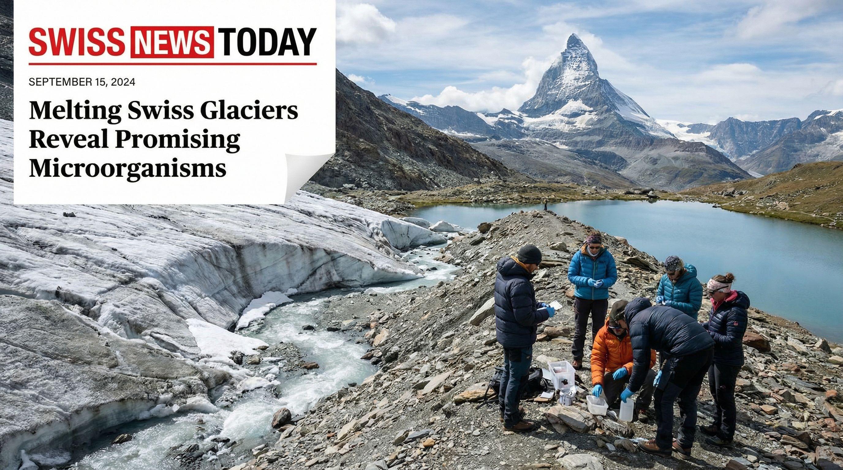 Melting Swiss Glaciers Reveal Promising Microorganisms