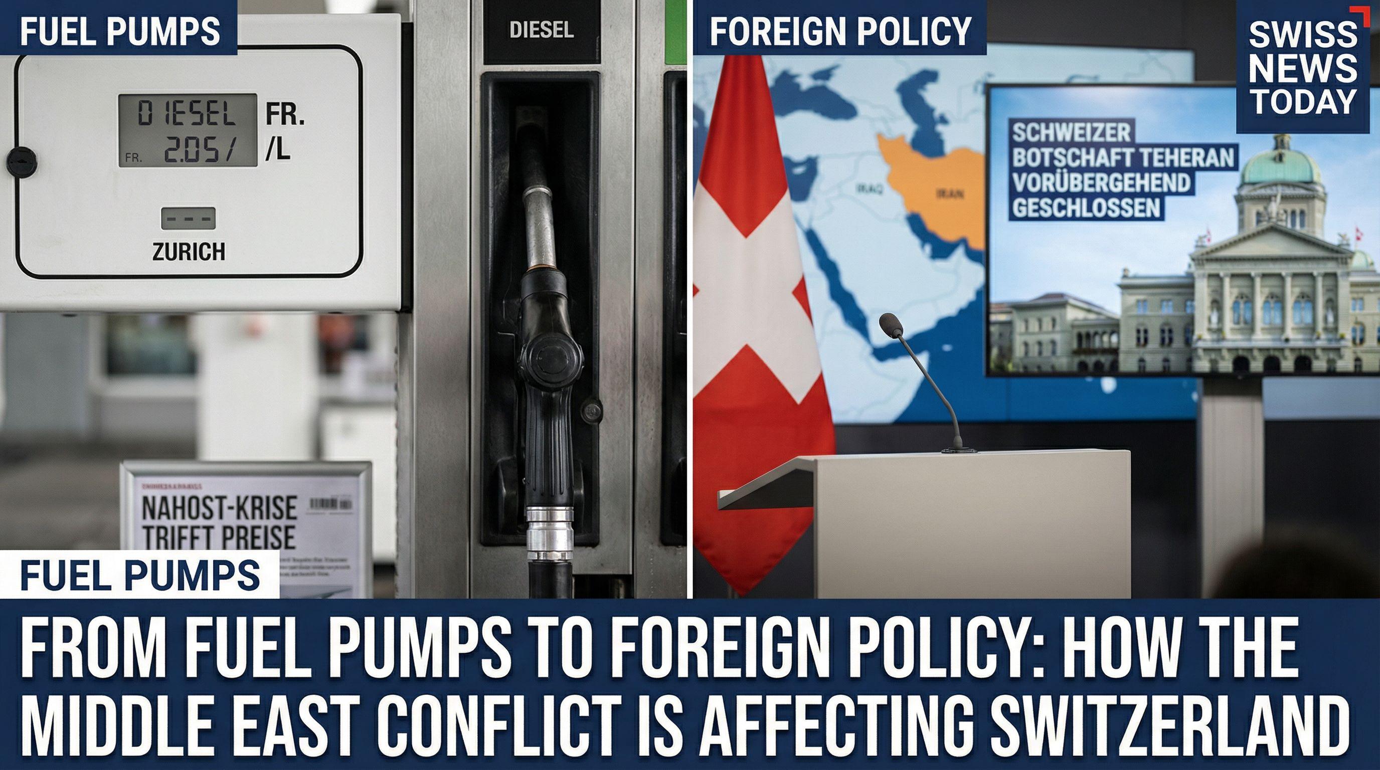 From Fuel Pumps to Foreign Policy: How the Middle East Conflict is Affecting Switzerland