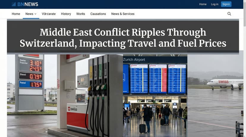 Middle East Conflict Ripples Through Switzerland, Impacting Travel and Fuel Prices