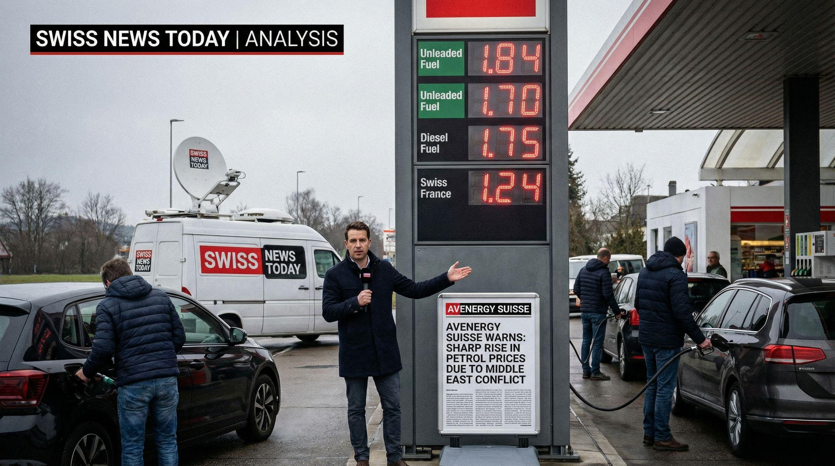 Middle East Conflict Expected to Cause Sharp Rise in Swiss Petrol Prices