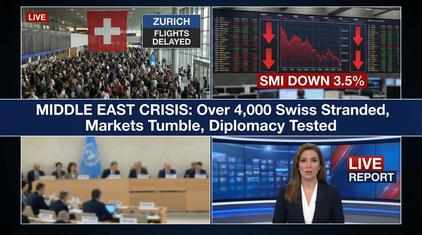 Middle East Crisis: Over 4,000 Swiss Stranded, Markets Tumble, Diplomacy Tested