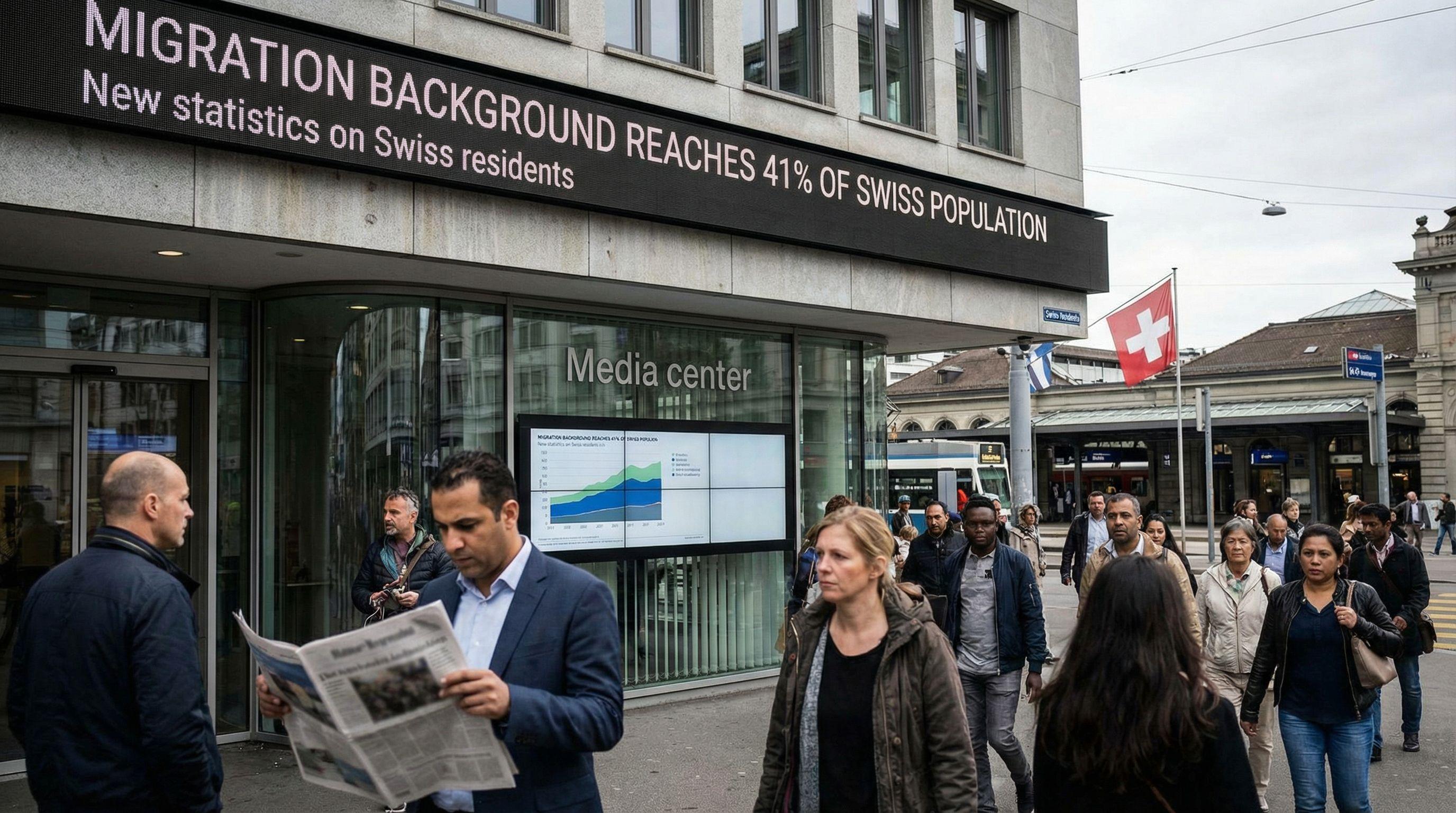 Migration Background Reaches 41% of Swiss Population