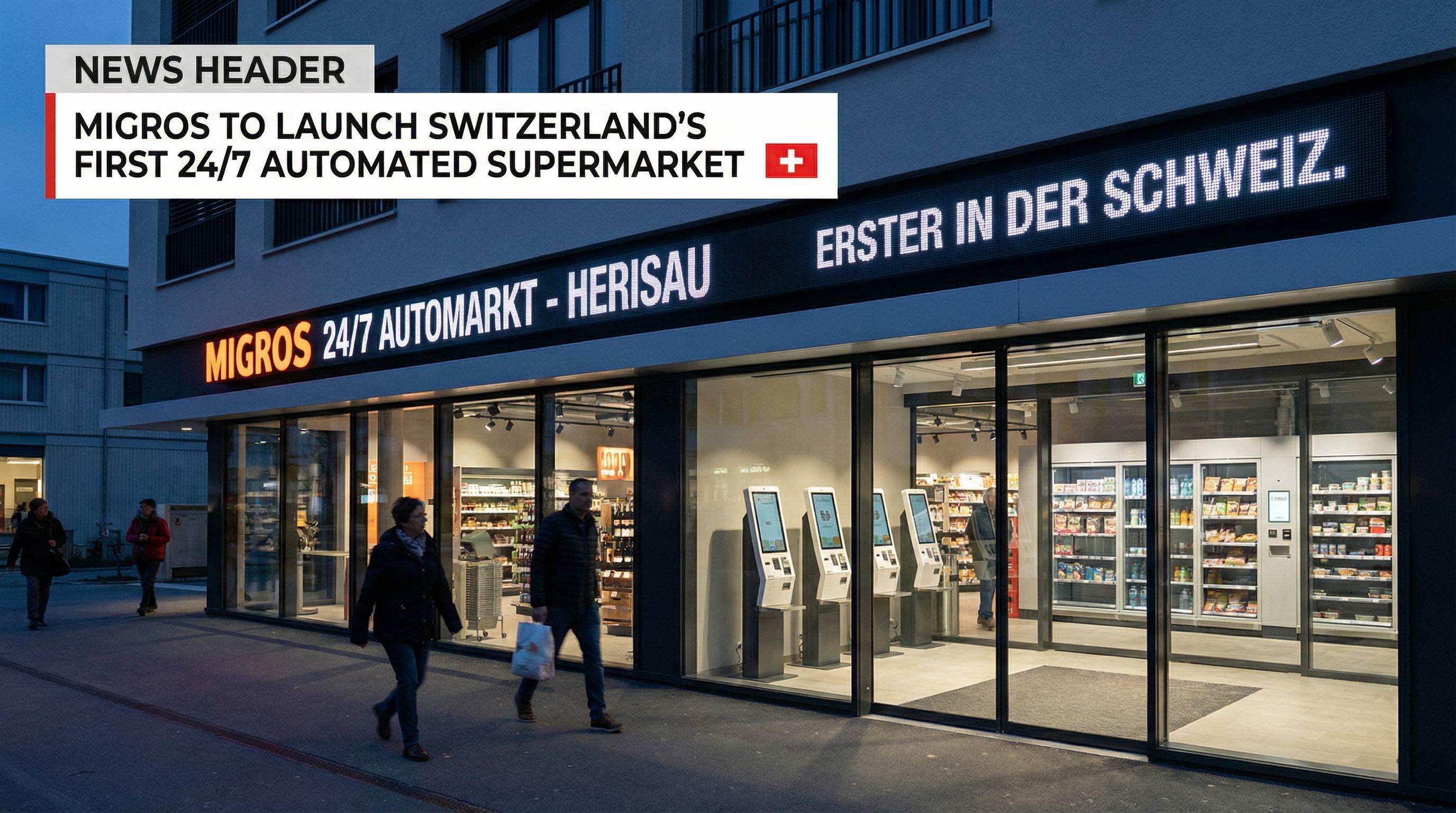 Migros to Launch Switzerland's First 24/7 Automated Supermarket