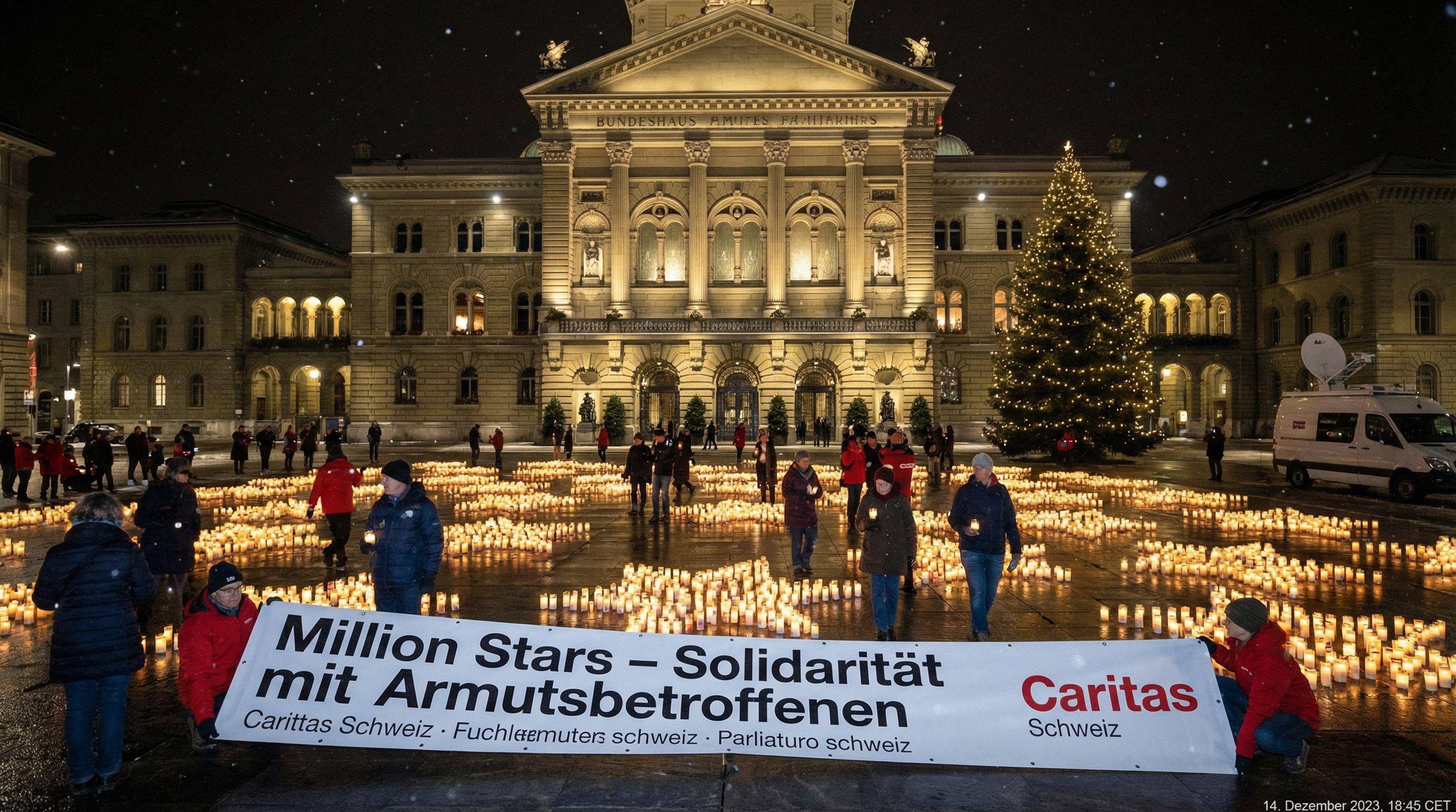 Million Stars Campaign Illuminates Swiss Parliament Square