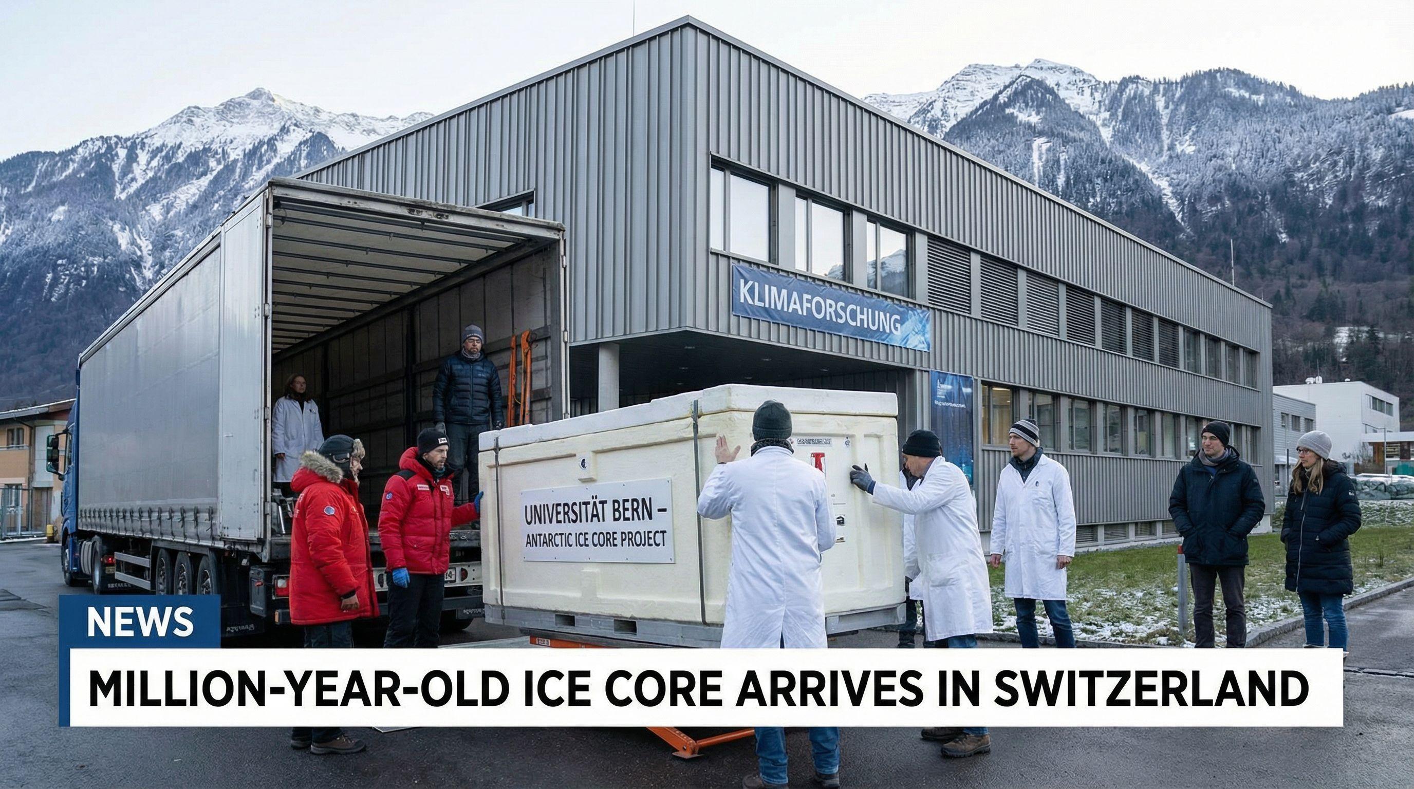 Million-Year-Old Antarctic Ice Core Heads to Swiss Labs