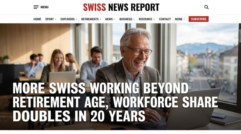 More Swiss Working Beyond Retirement Age, Workforce Share Doubles in 20 Years