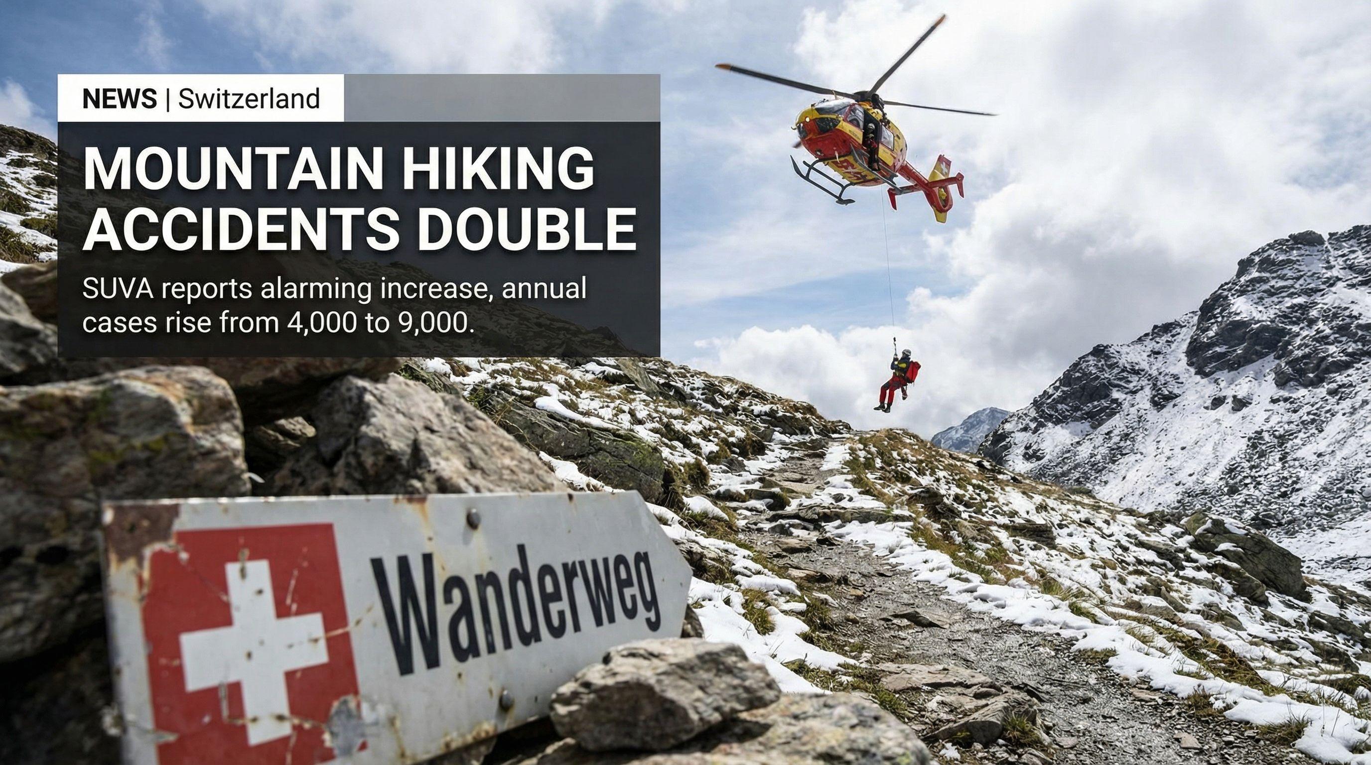 Mountain Hiking Accidents Double in Switzerland Over 15 Years