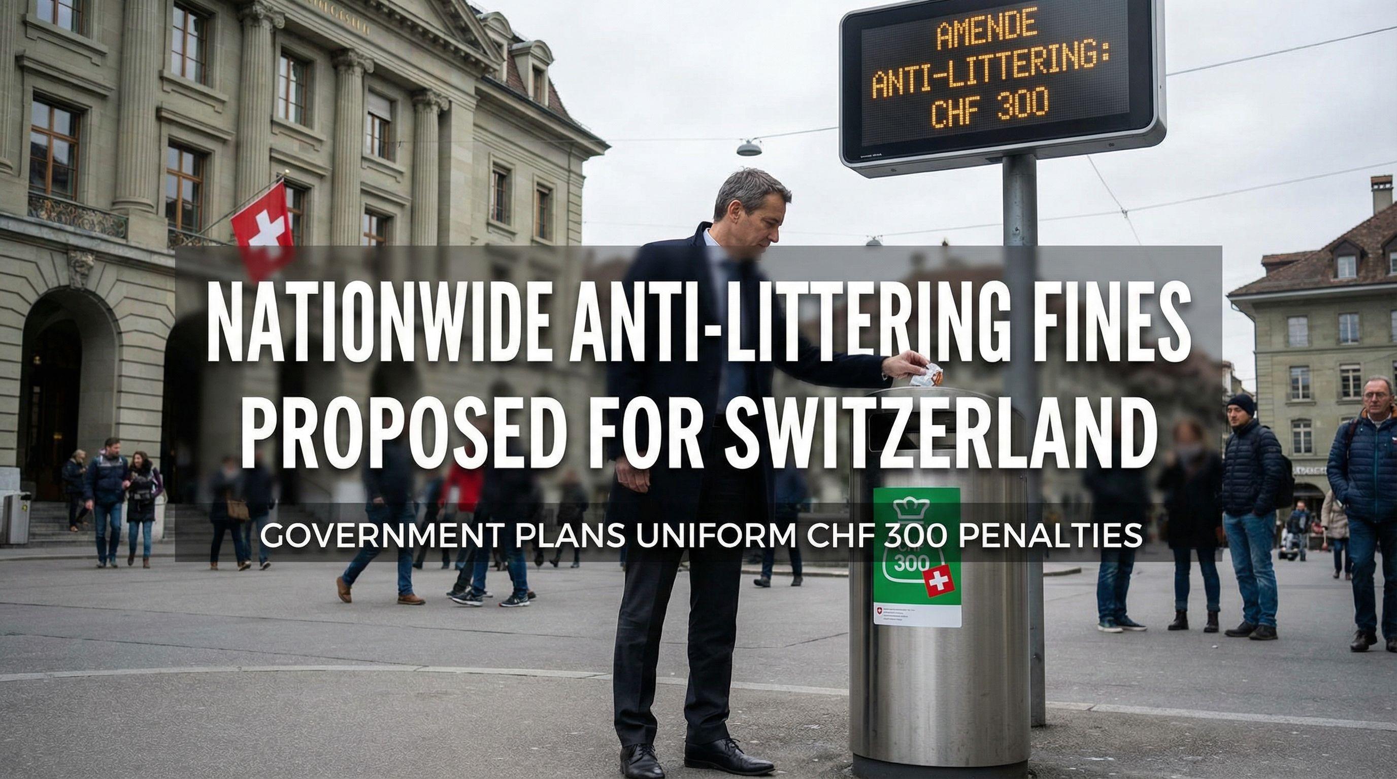 Nationwide Anti-Littering Fines Proposed for Switzerland