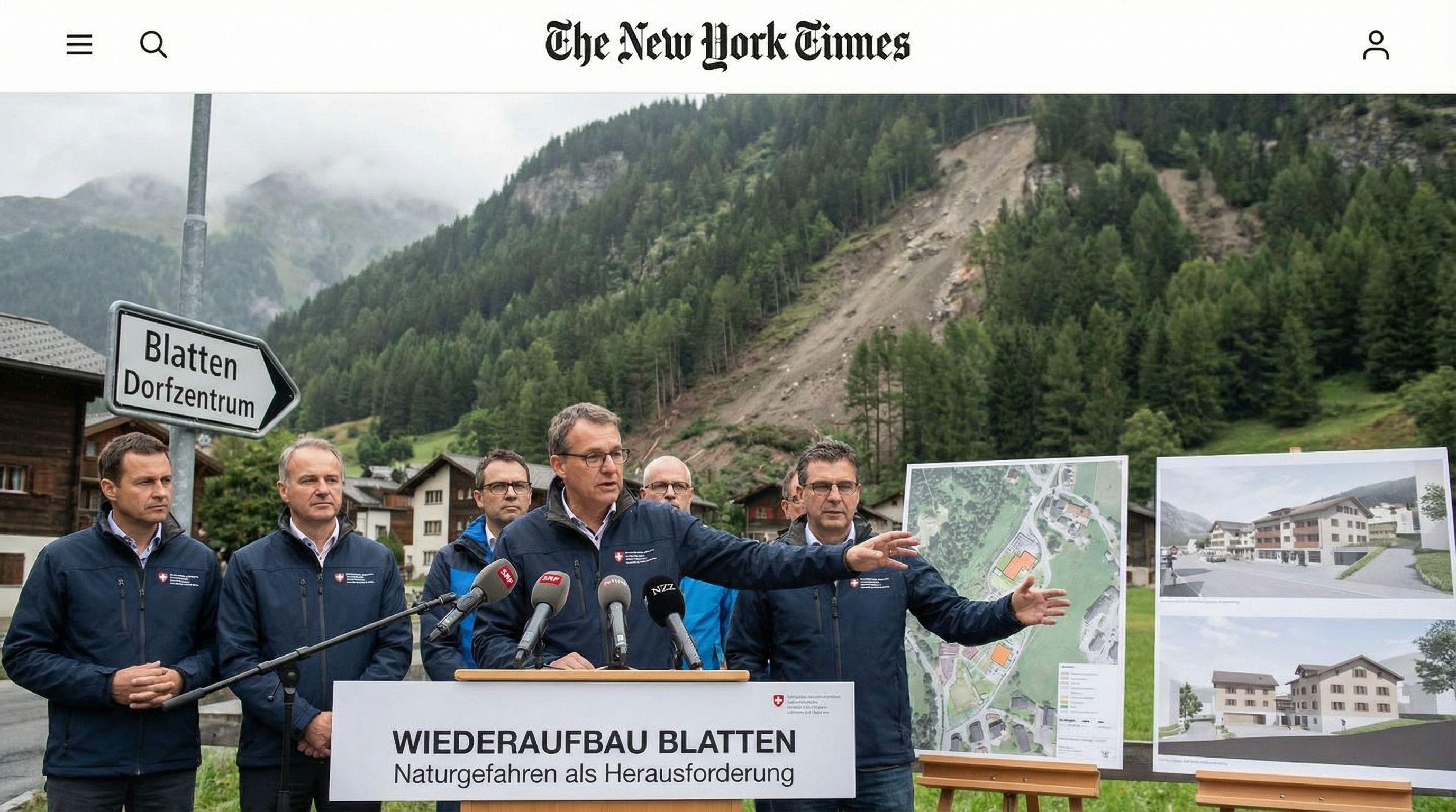 Natural Hazards Threaten Swiss Village Reconstruction