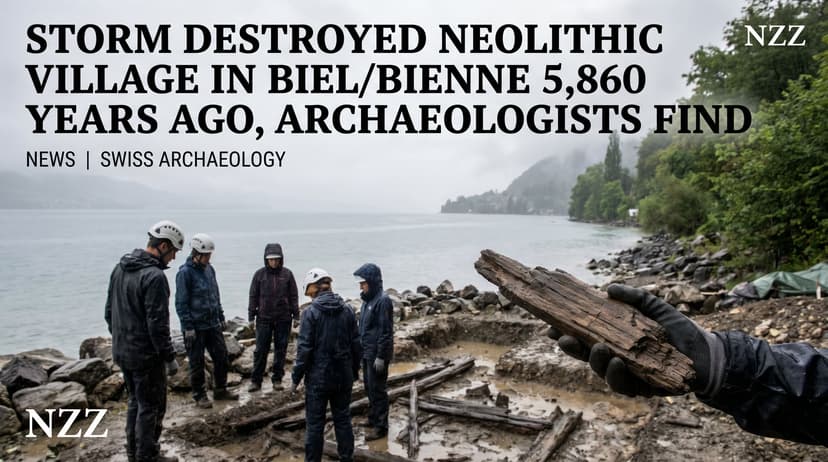 Storm Destroyed Neolithic Village in Biel/Bienne 5,860 Years Ago, Archaeologists Find