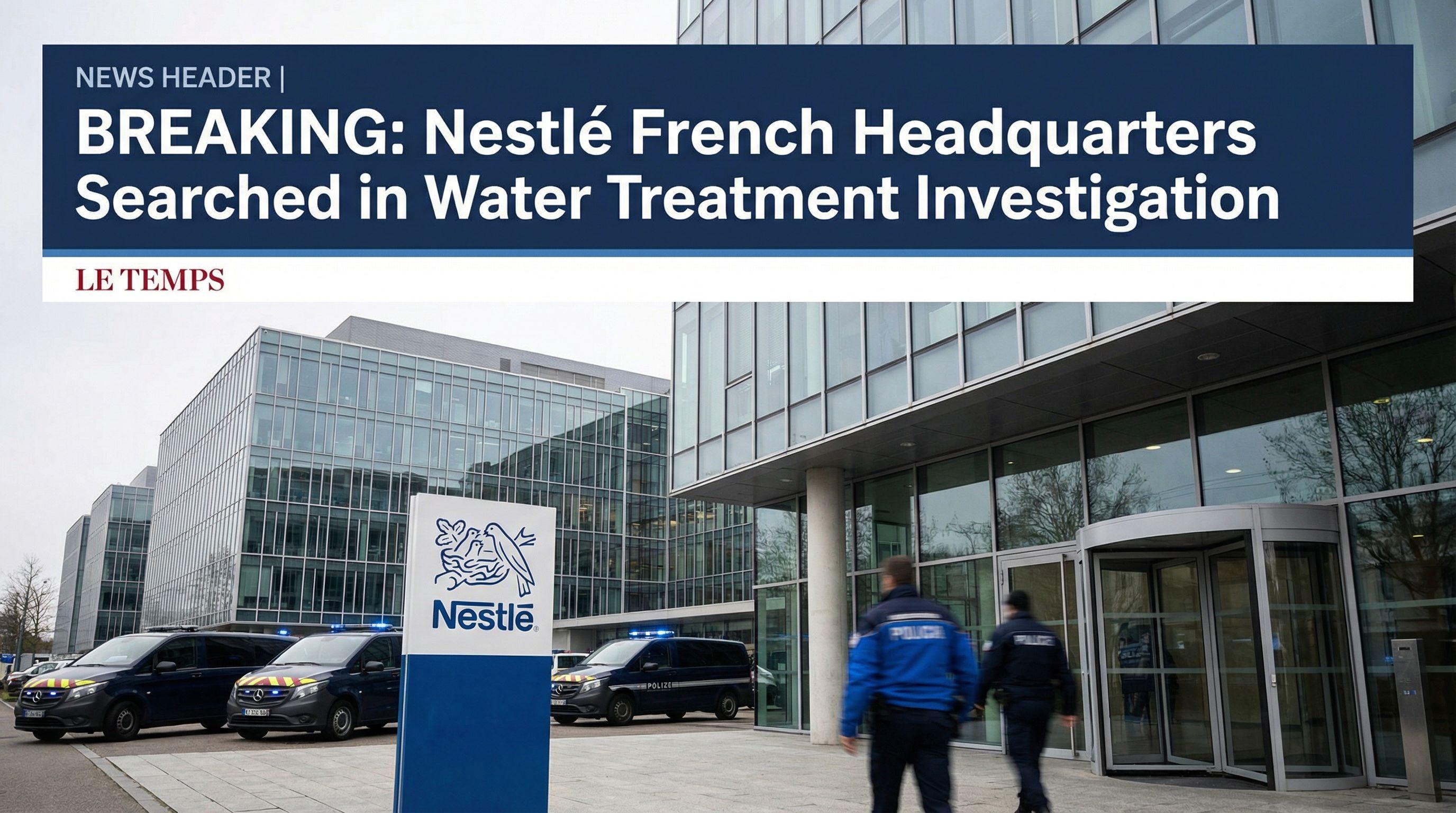 Nestlé French Headquarters Searched in Water Treatment Investigation