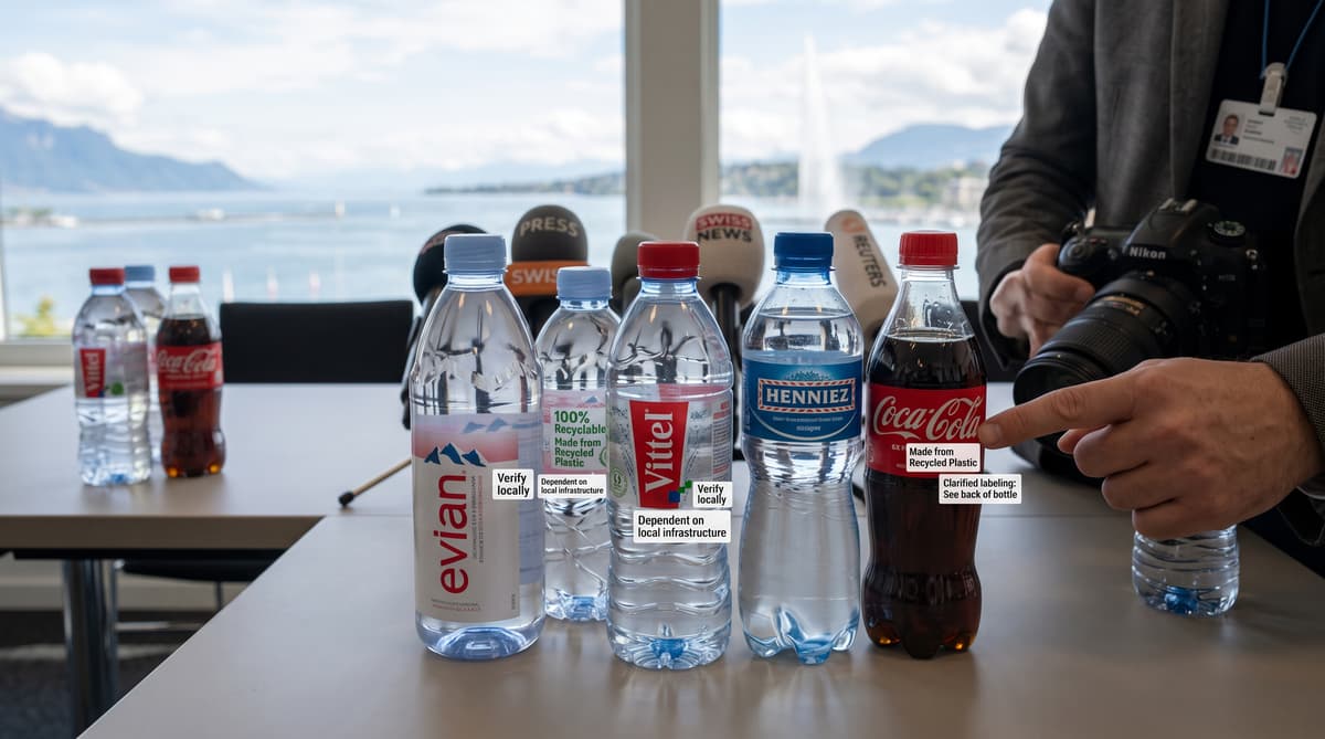 Nestlé and rivals revise plastic-bottle recycling claims