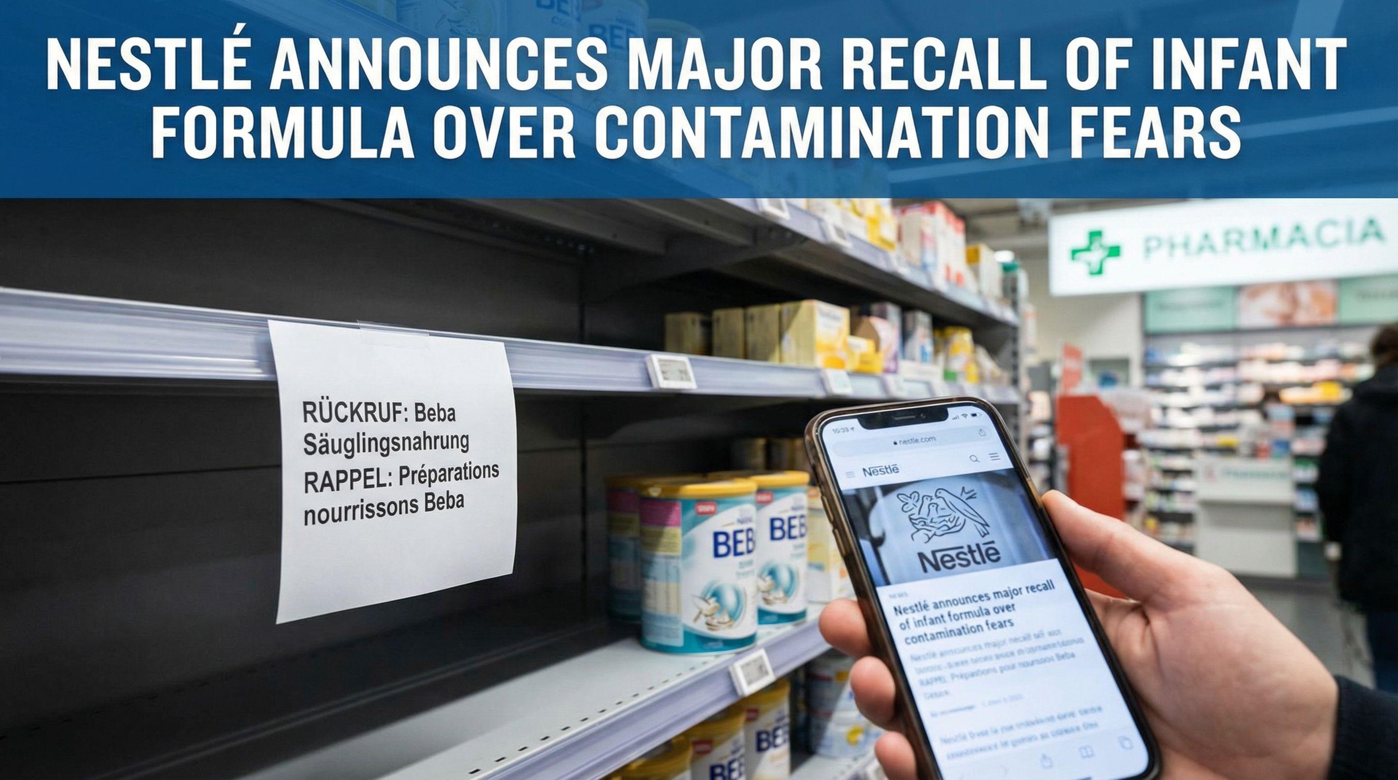 Nestlé Recalls Infant Formula in Switzerland Over Contamination Risk