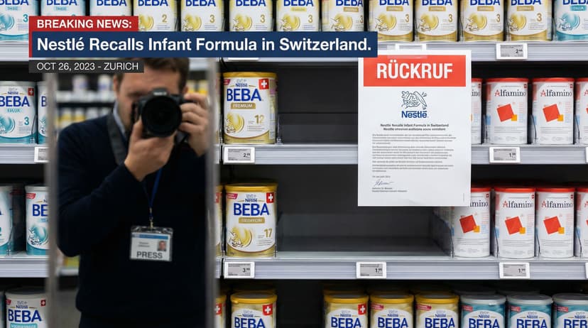 Nestlé Recalls BEBA and Alfamino Infant Formula in Switzerland Amid Safety Concerns