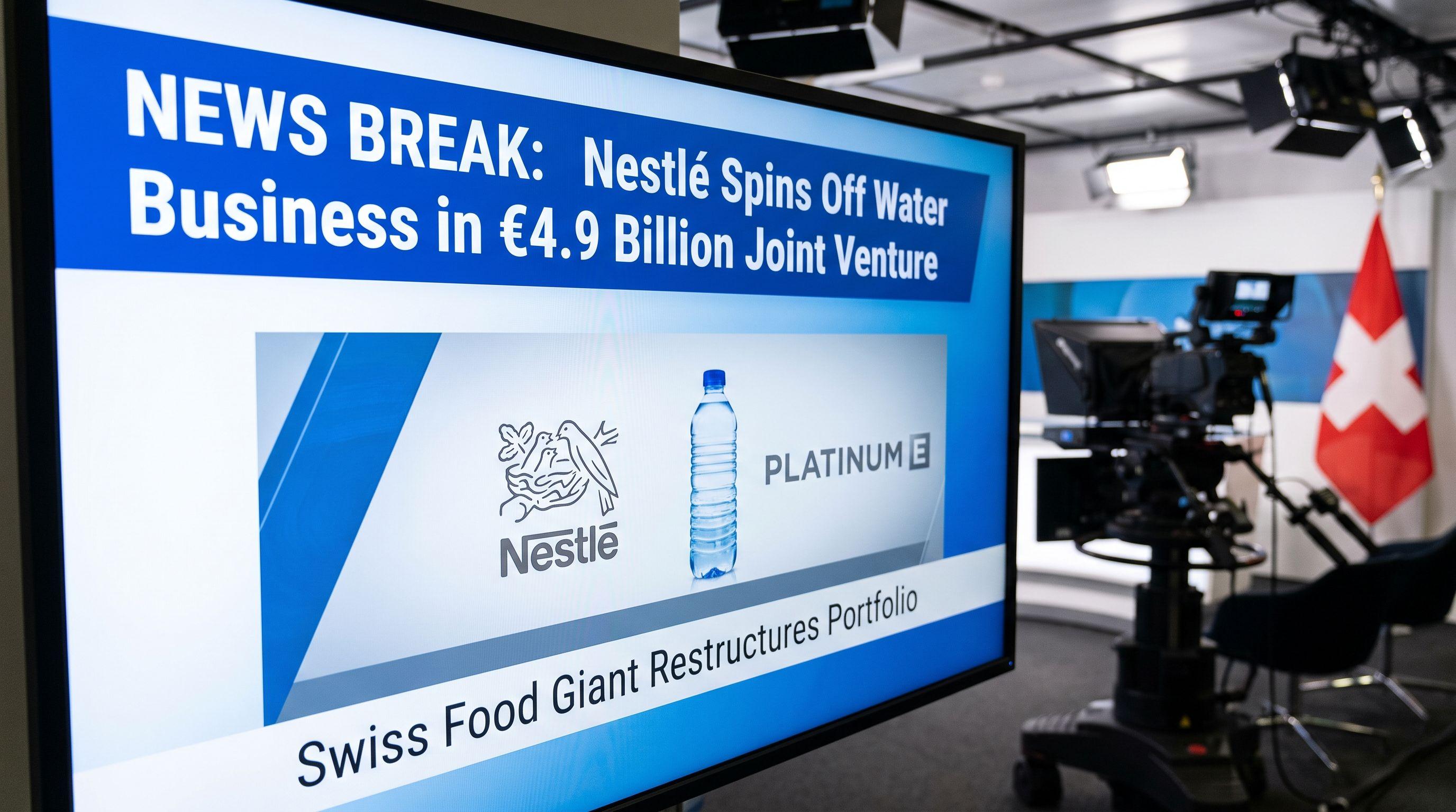 Nestlé Spins Off Water Business in €4.9 Billion Joint Venture