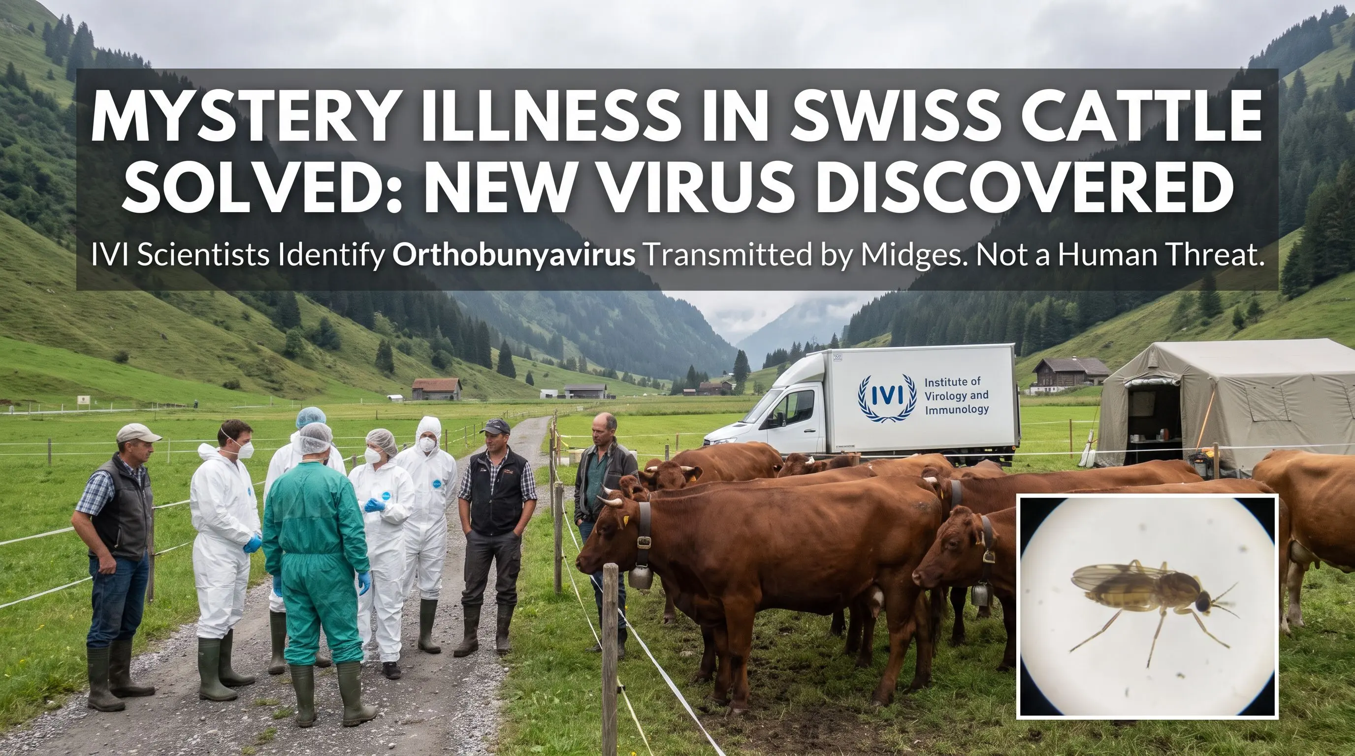 Mystery Illness in Swiss Cattle Solved: New Virus Discovered
