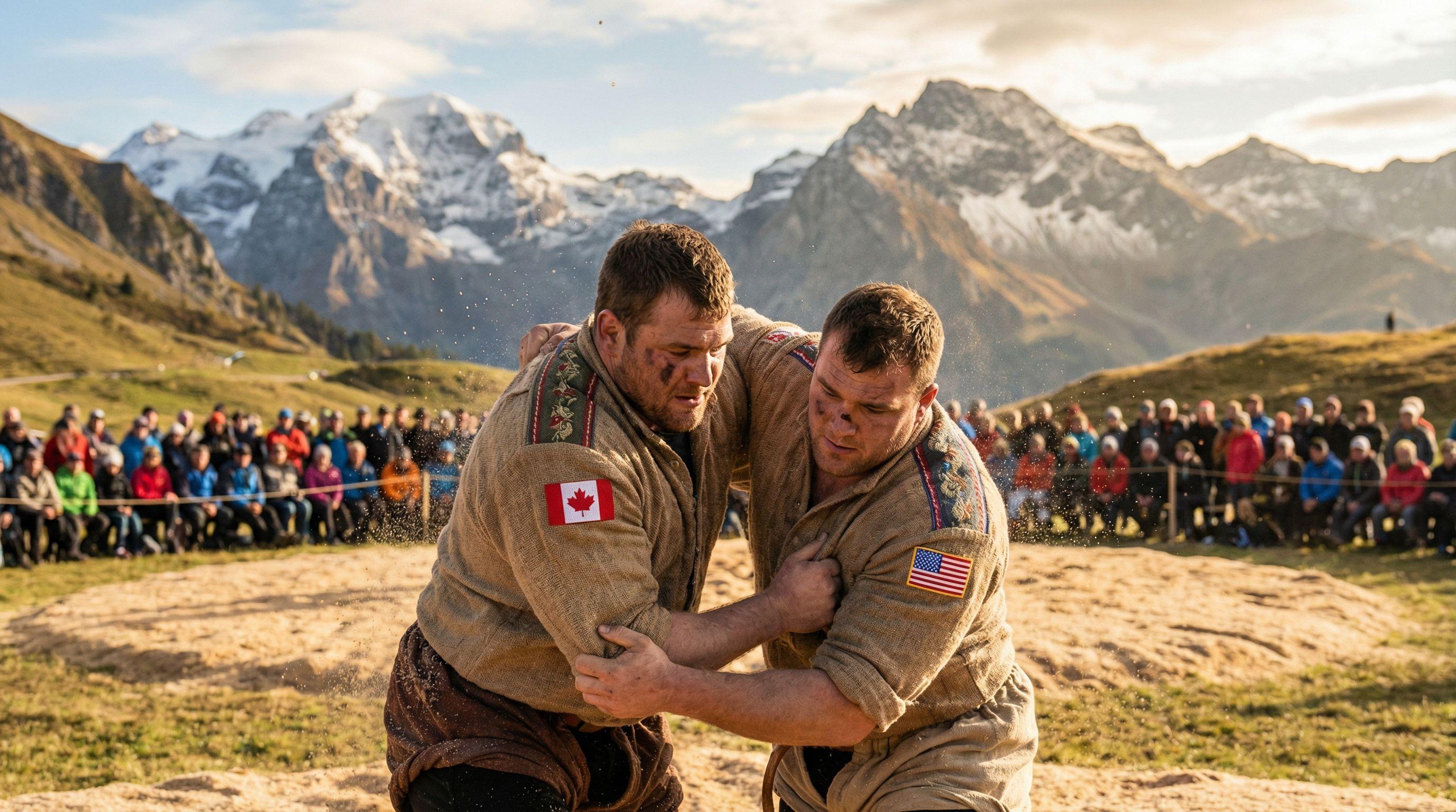 North American Swiss Wrestlers Keep Tradition Alive