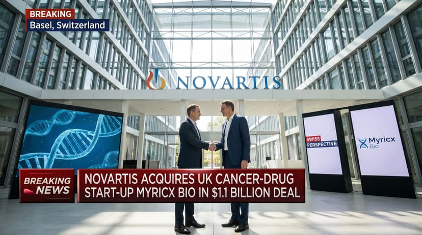 Novartis Acquires UK Cancer-Drug Start-up Myricx Bio in $1.1 Billion Deal