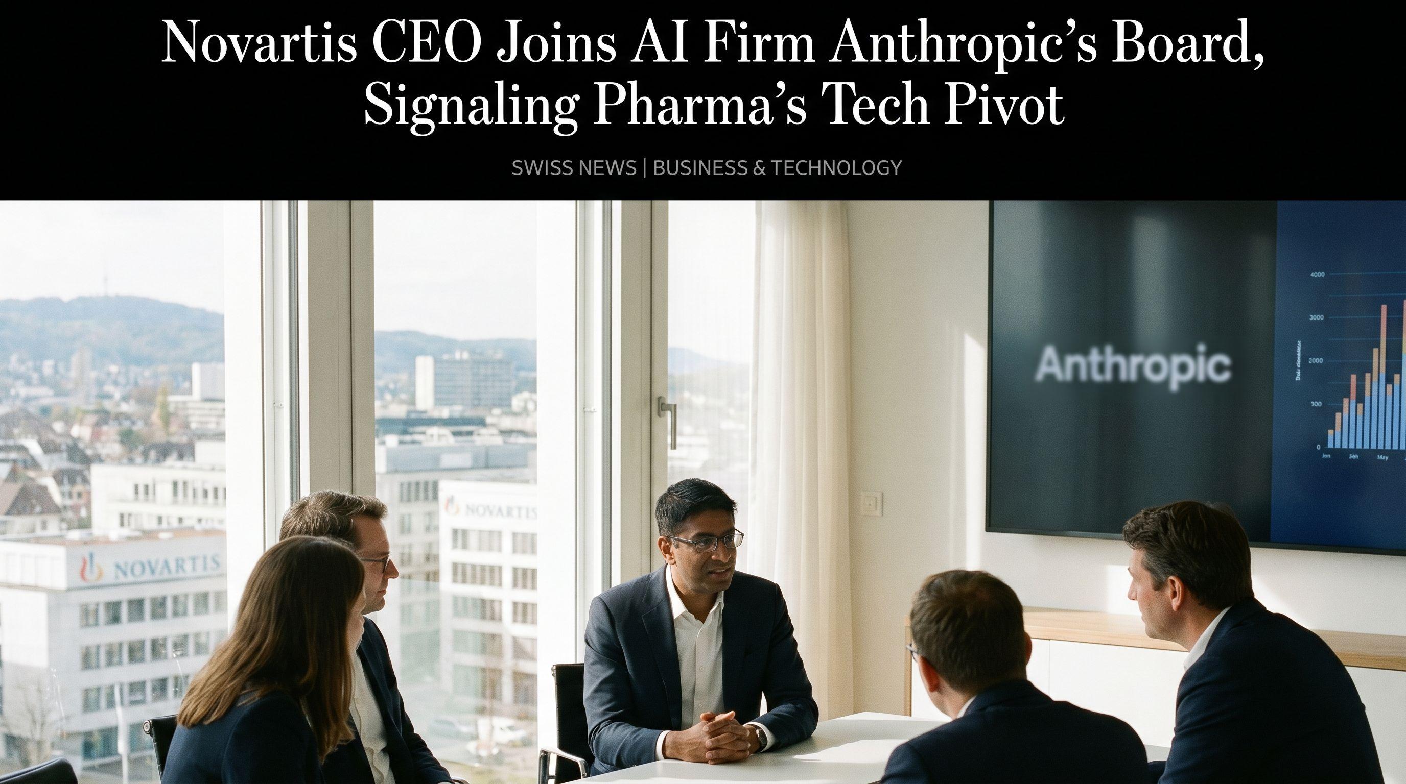 Novartis CEO Joins AI Firm Anthropic's Board, Signaling Pharma's Tech Pivot