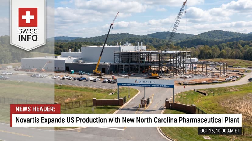 Novartis Expands US Production with New North Carolina Pharmaceutical Plant