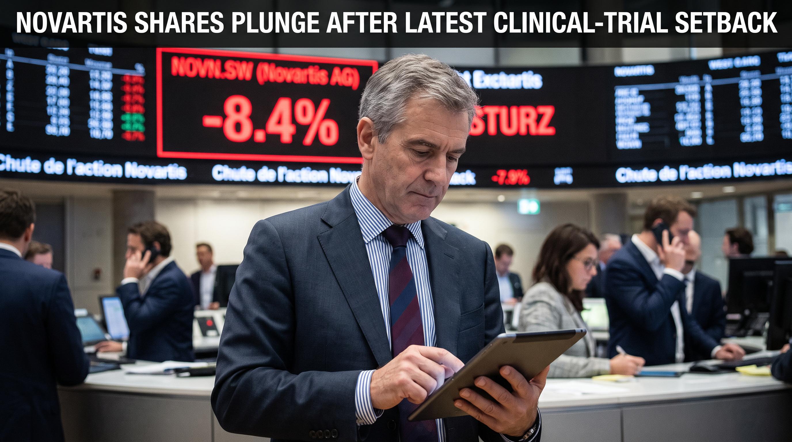 Novartis shares plunge after latest clinical-trial setback