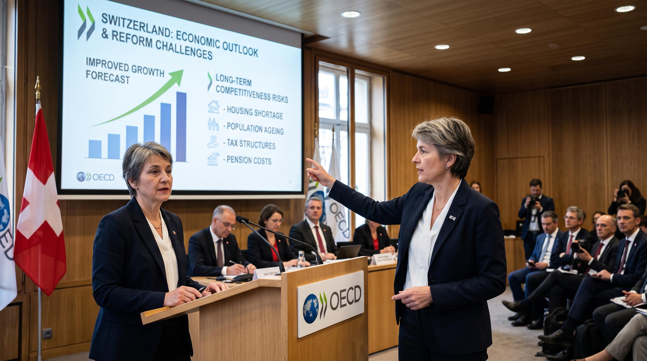 OECD urges Switzerland to reform as growth outlook improves