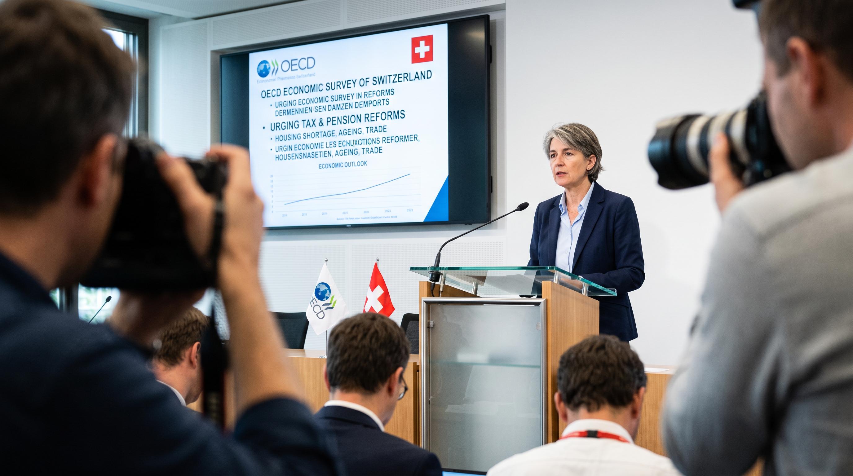OECD urges Switzerland to pursue tax and pension reforms
