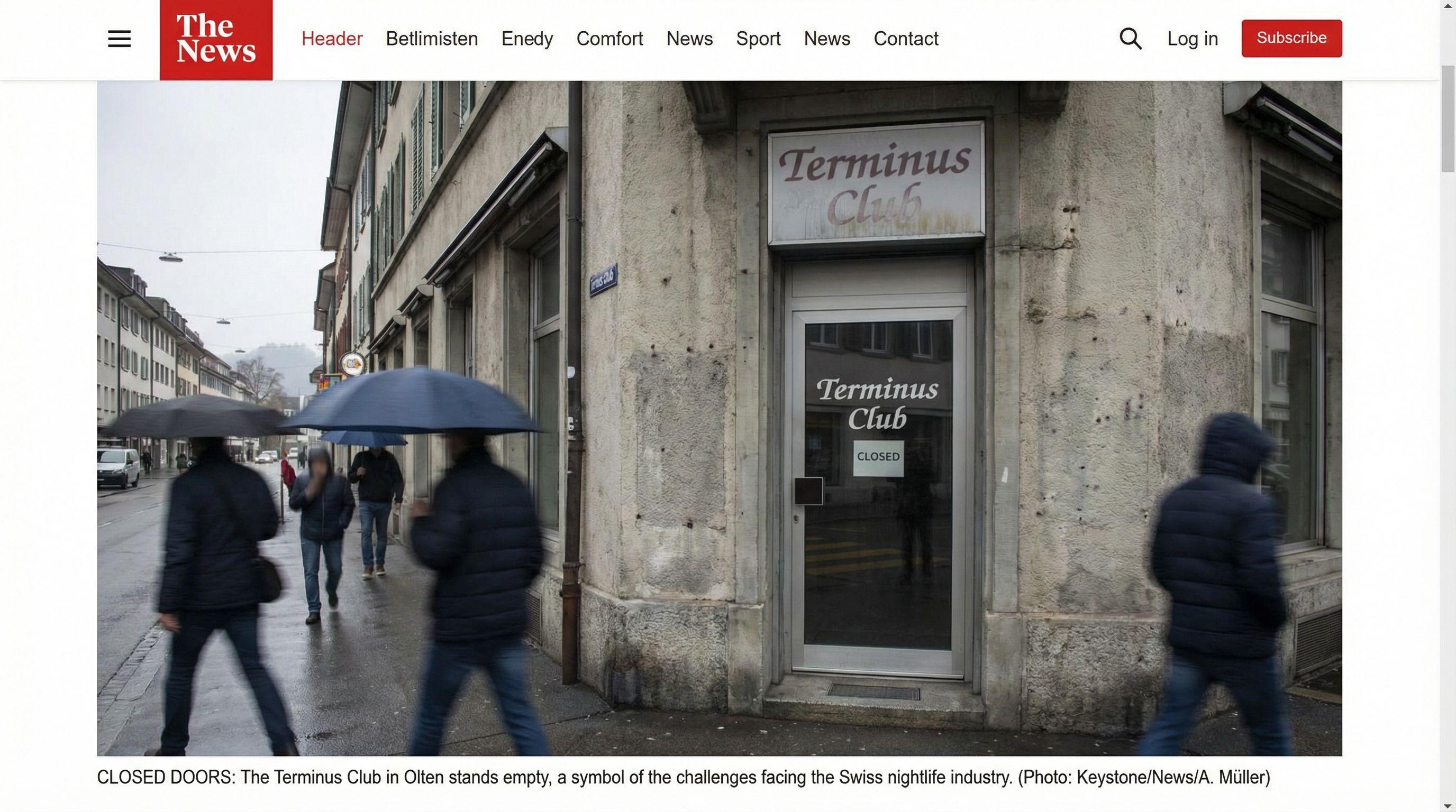 Closure of Olten's Terminus Club Signals Broader Decline in Swiss Nightlife