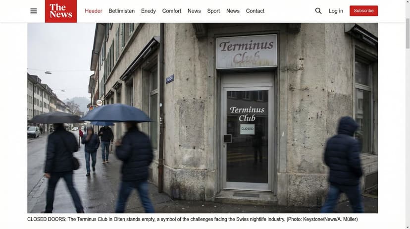 Closure of Olten's Terminus Club Signals Broader Decline in Swiss Nightlife