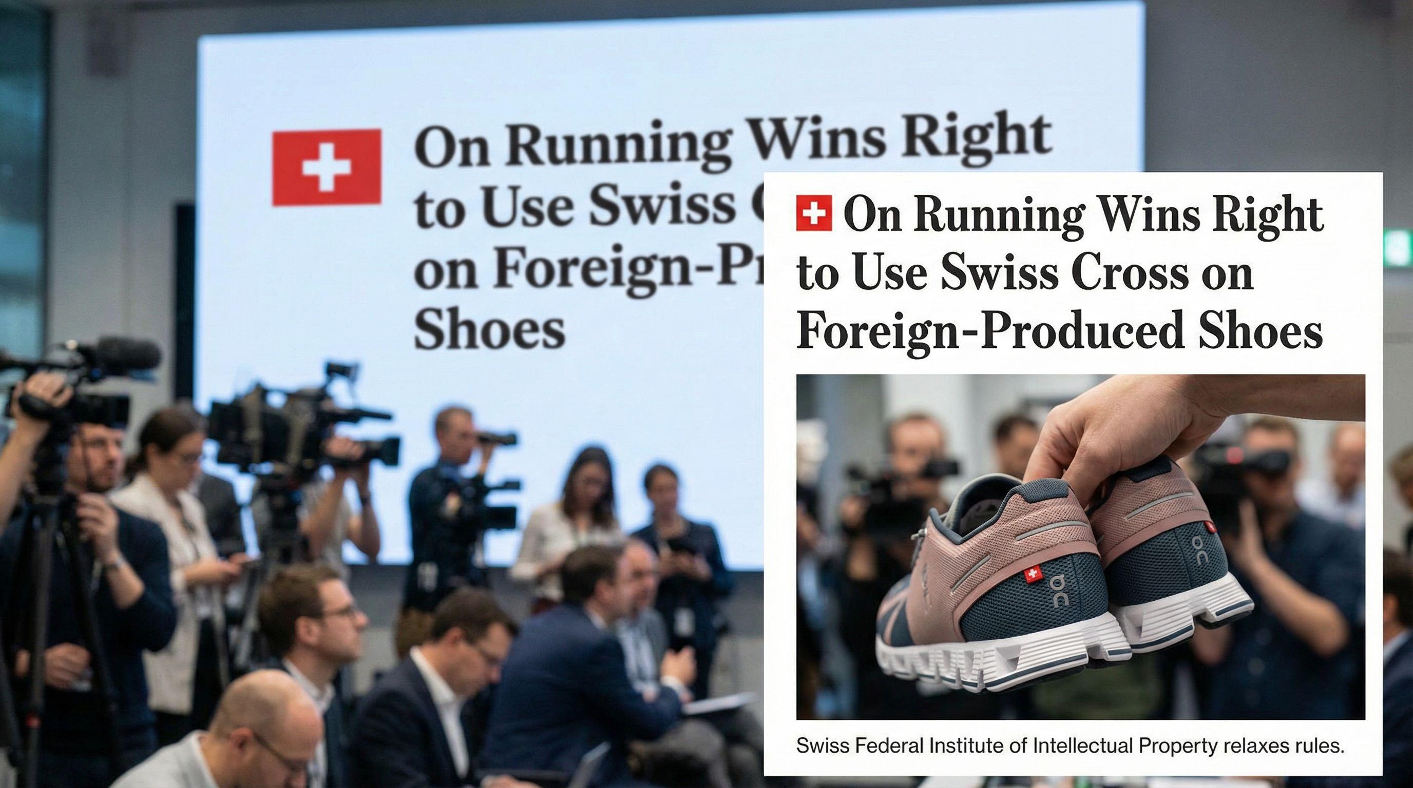 On Running Wins Right to Use Swiss Cross on Foreign-Produced Shoes