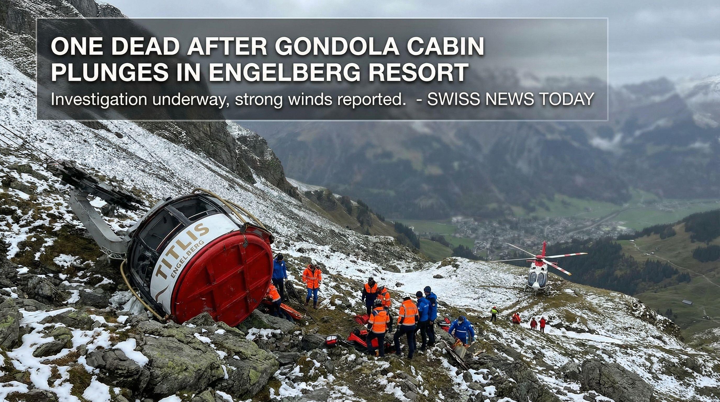 One Dead After Gondola Cabin Plunges in Engelberg Resort