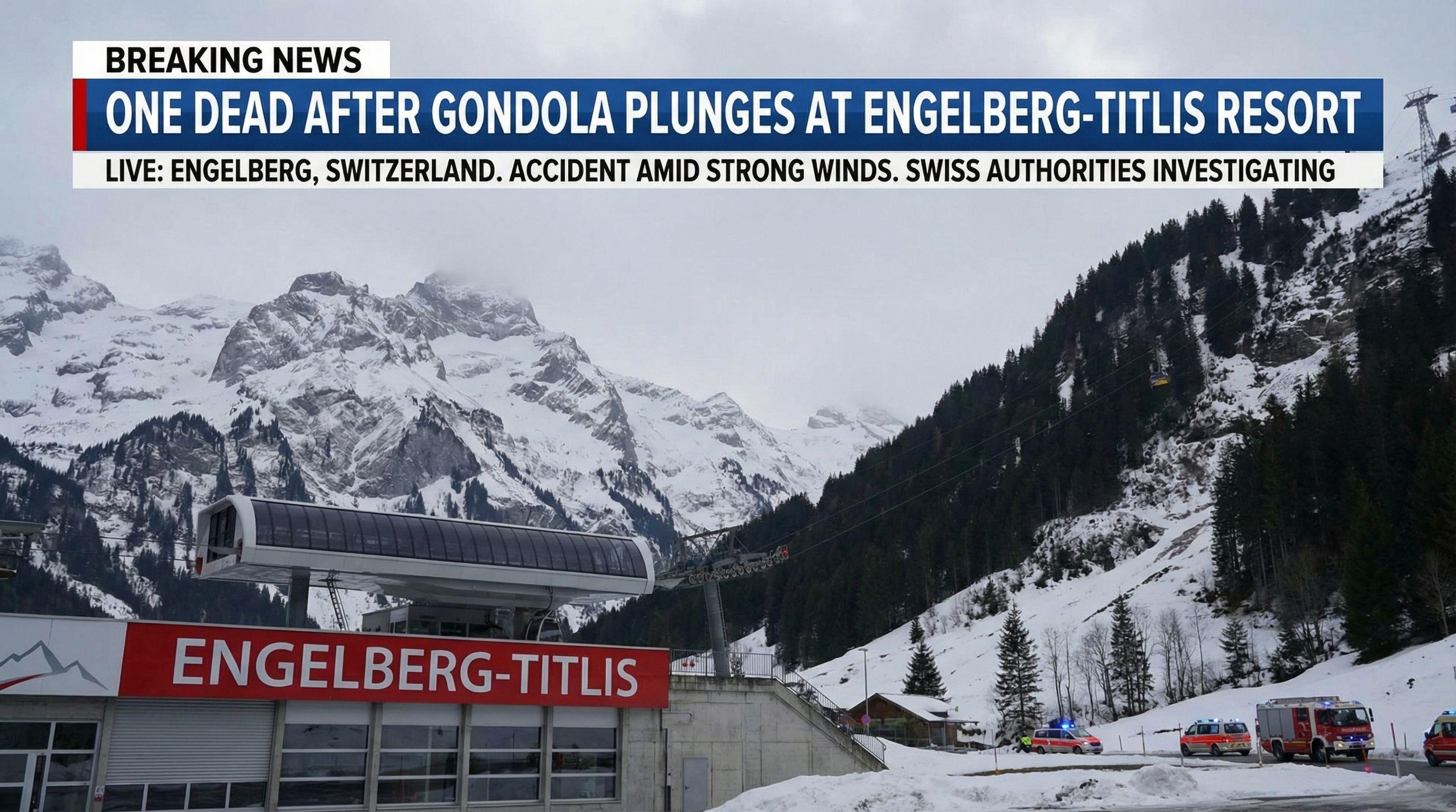 One Dead After Gondola Plunges at Engelberg-Titlis Resort