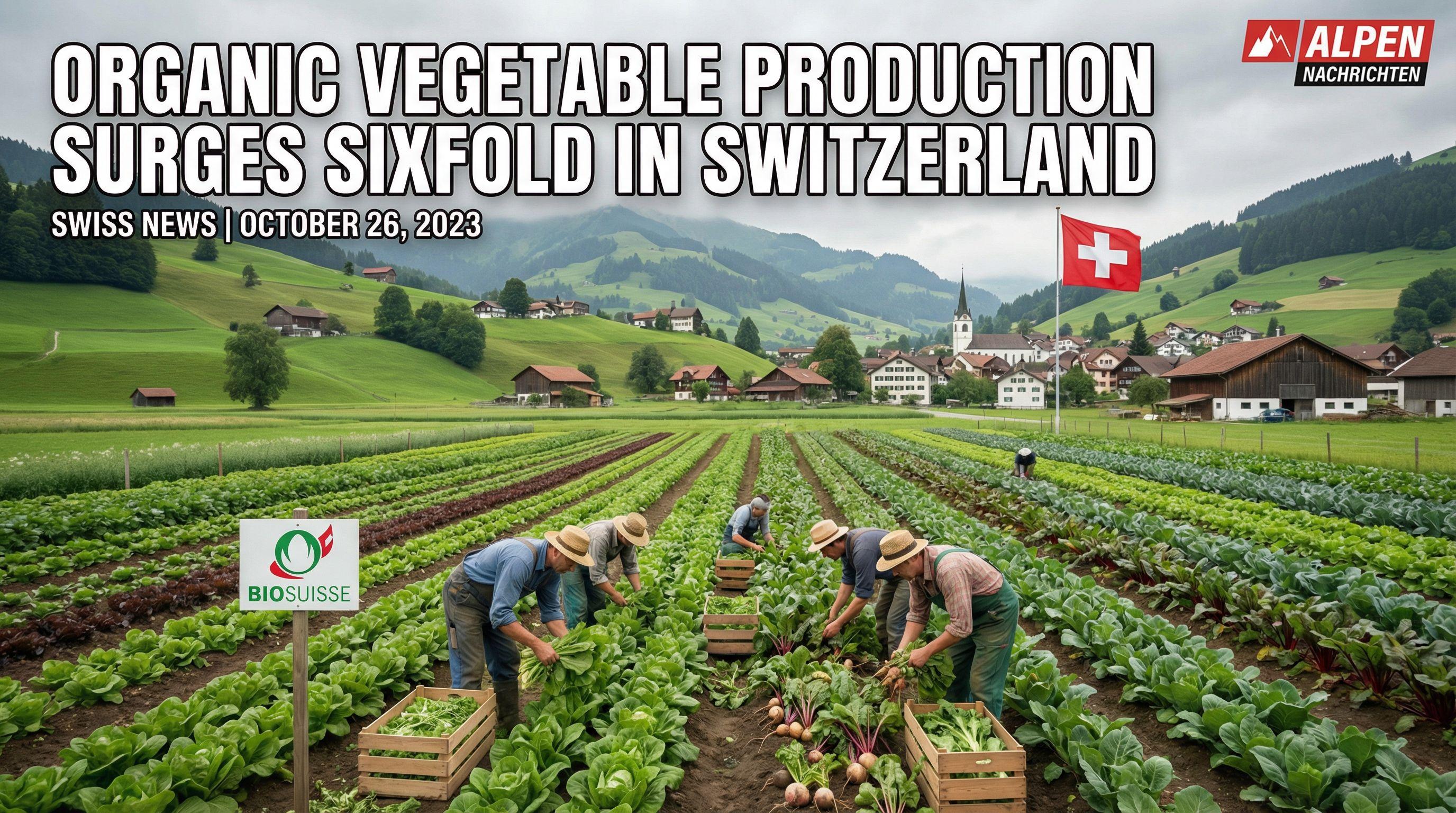 Organic Vegetable Production Surges Sixfold in Switzerland
