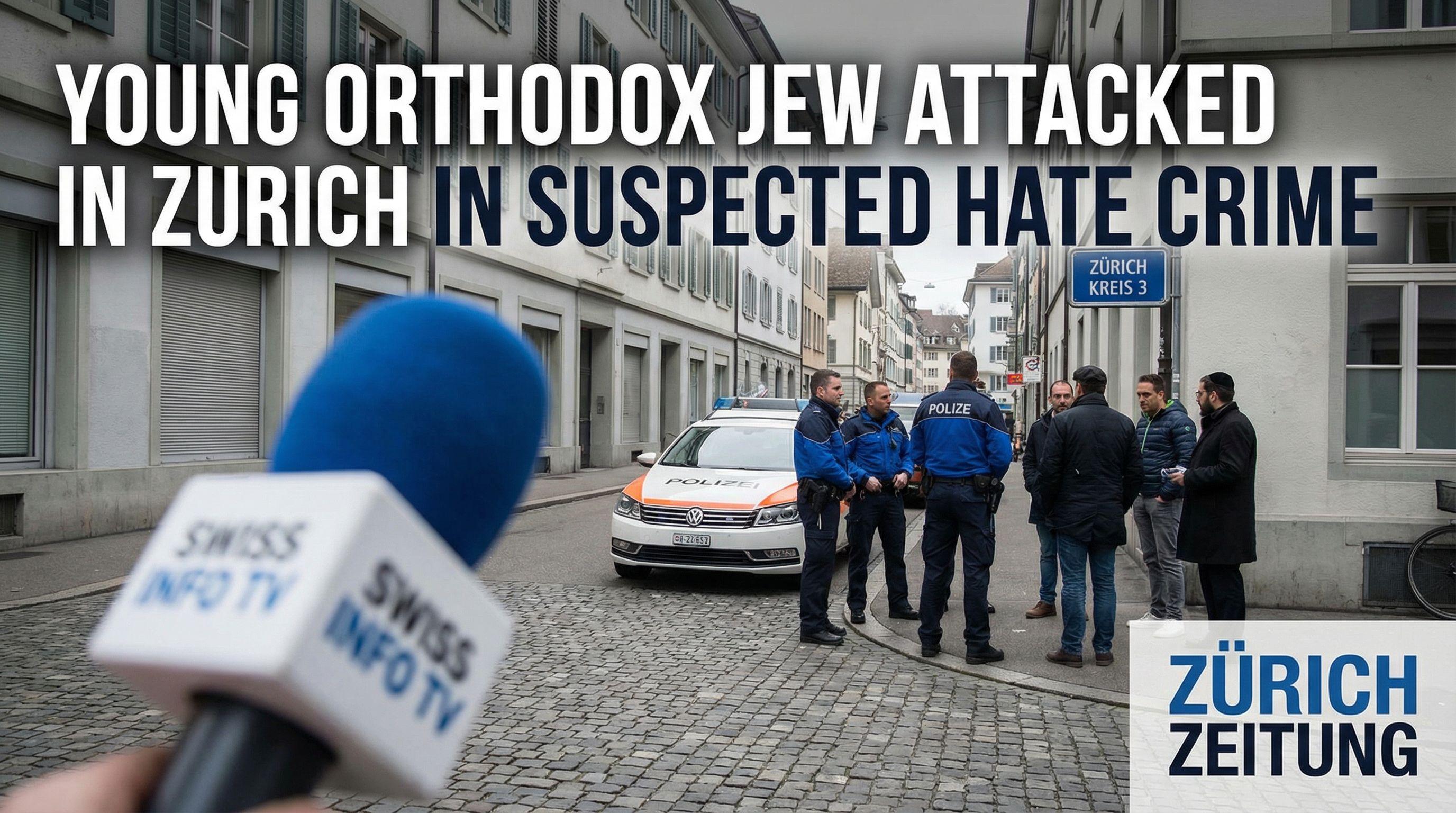 Young Orthodox Jew Attacked in Zurich in Suspected Hate Crime