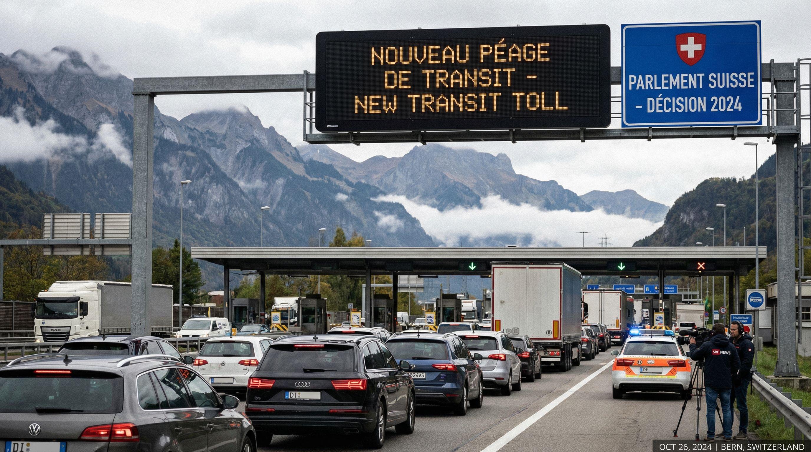 Swiss Parliament Backs New Road Toll for Foreign Transit Traffic