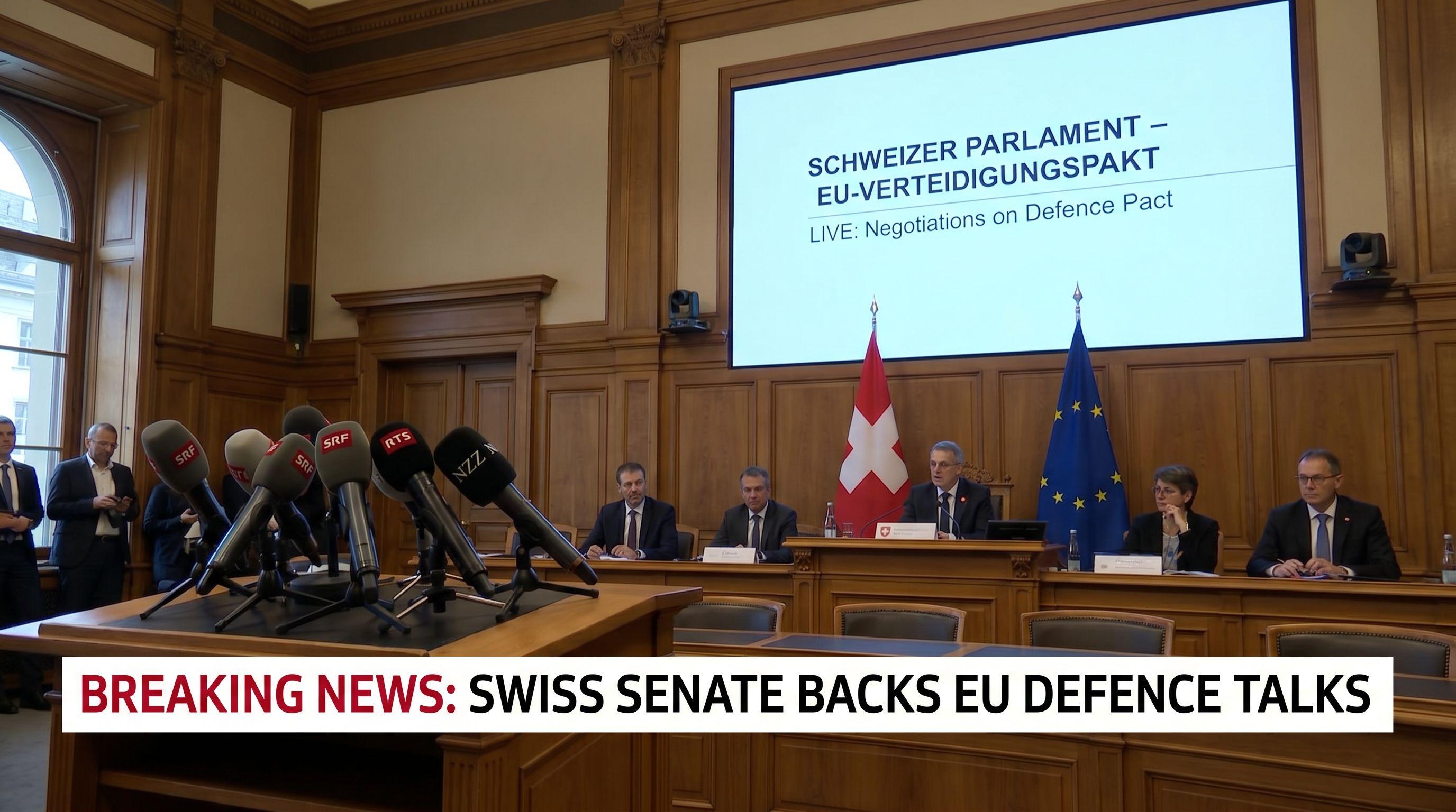 Parliament Pushes for Negotiations on Formal Swiss-EU Defence Pact