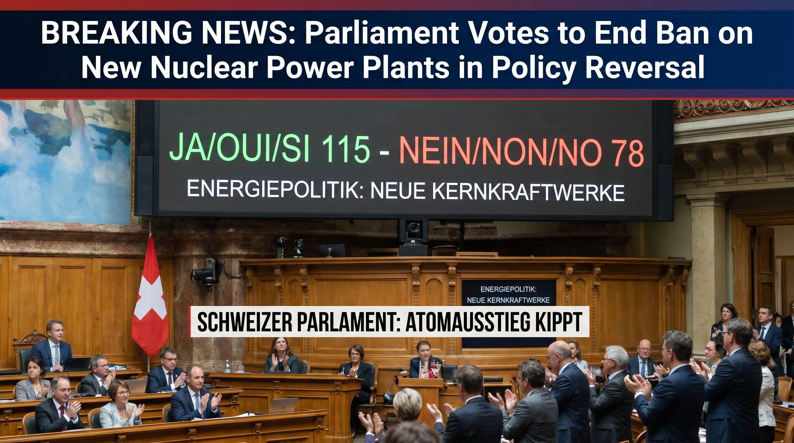 Parliament Votes to End Ban on New Nuclear Power Plants in Policy Reversal
