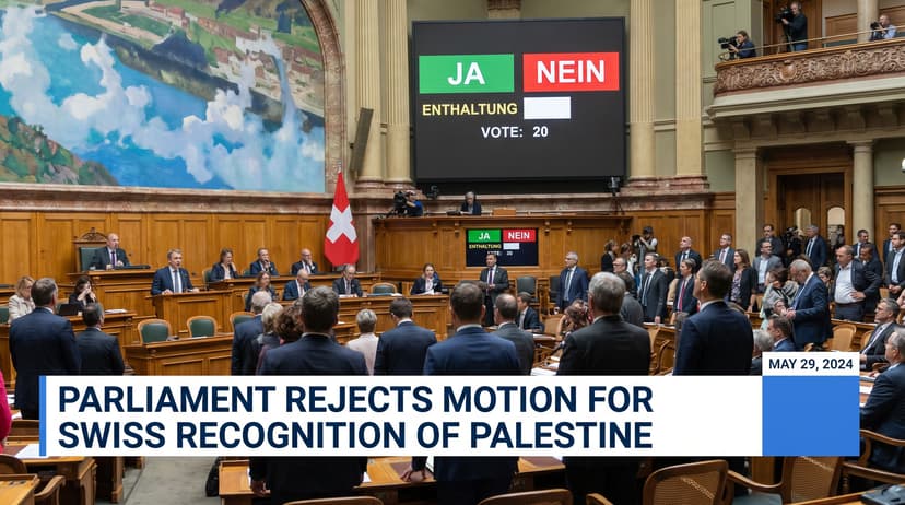 Parliament Rejects Motion for Swiss Recognition of Palestine as a State