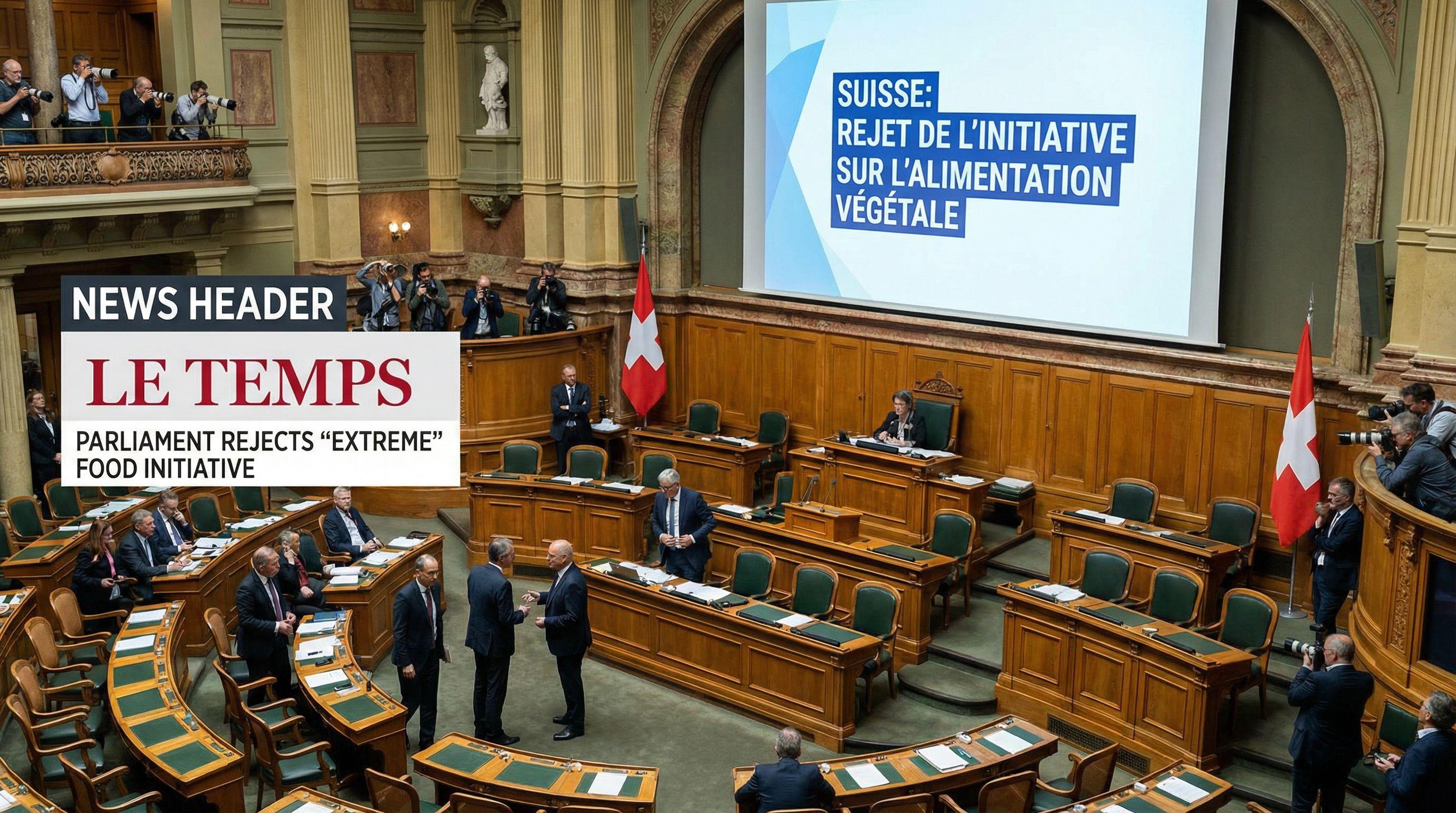 Parliament Rejects 'Extreme' Food Initiative Aimed at Boosting Plant-Based Production