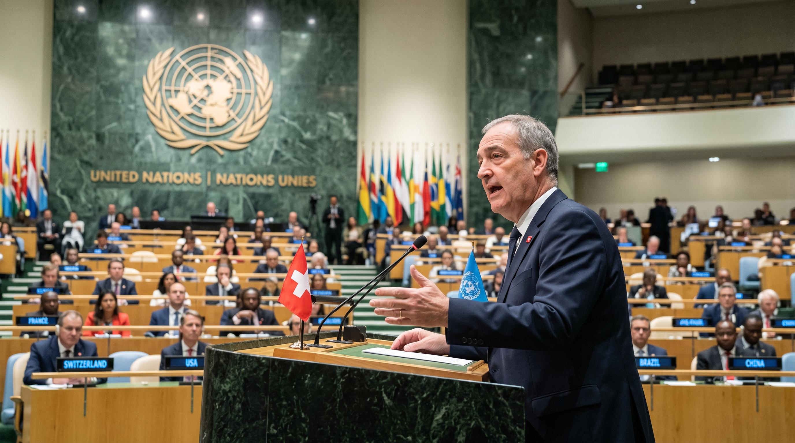 Parmelin calls for cooperation at UN amid global tensions