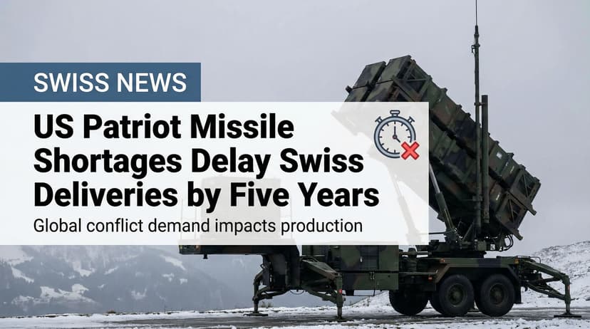 US Patriot Missile Shortages Delay Swiss Deliveries by Five Years