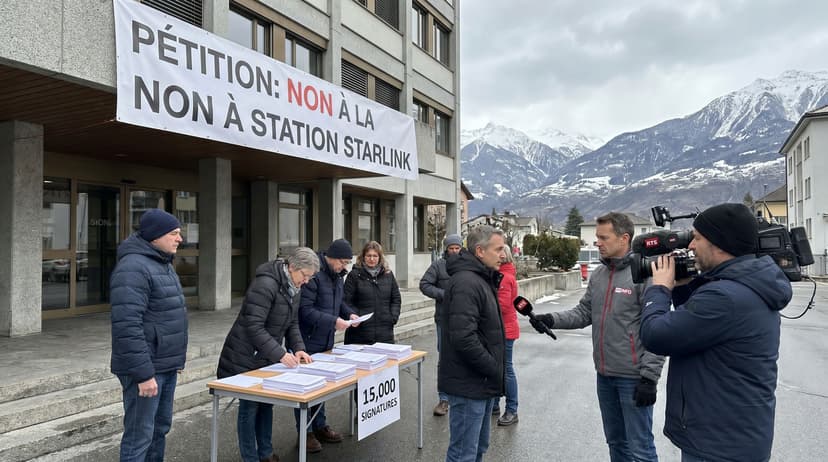 Petition With 15,000 Signatures Seeks to Halt SpaceX Starlink Station in Valais