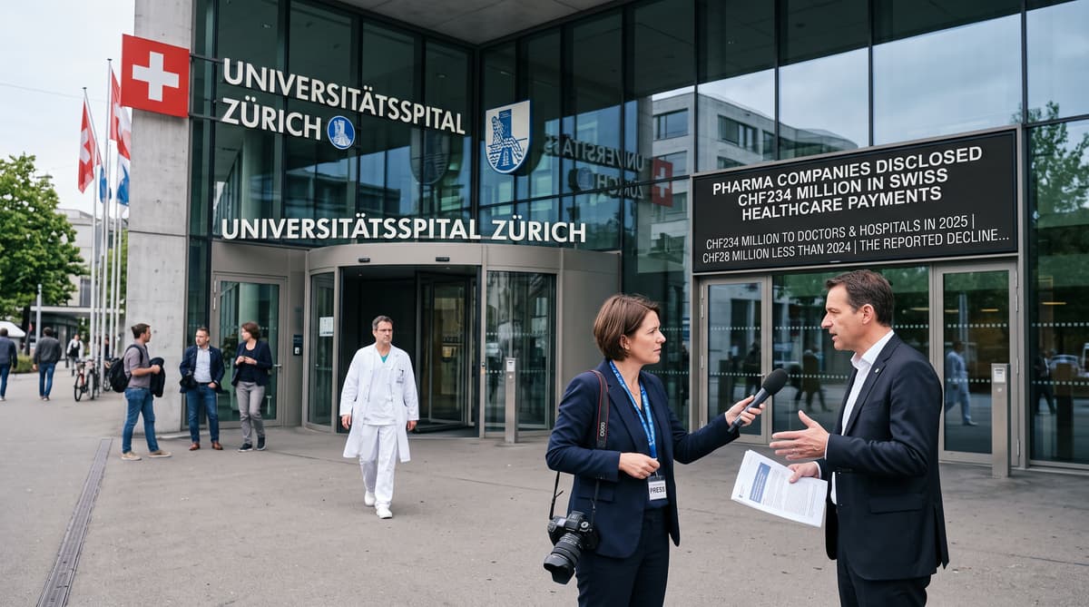 Pharma companies disclosed CHF234 million in Swiss healthcare payments