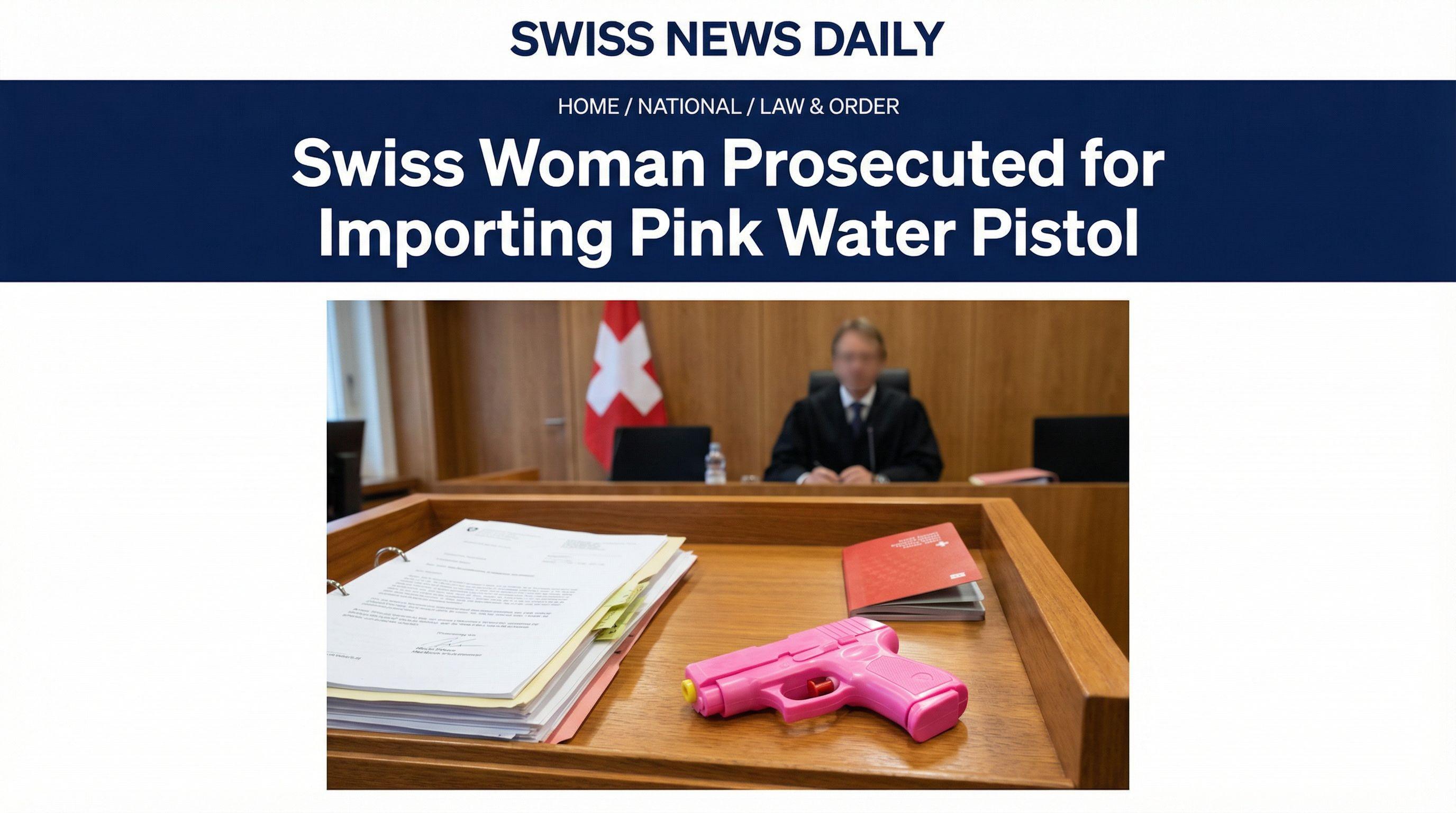 Swiss Woman Prosecuted for Importing Pink Water Pistol